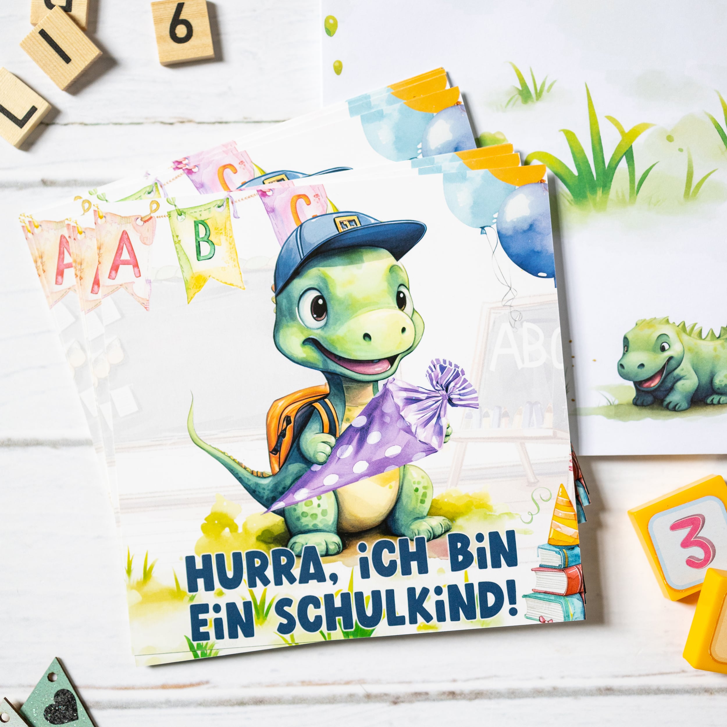 Einladungskarten Einschulung "Dino" Einladungskarten Einschulung "Dino"