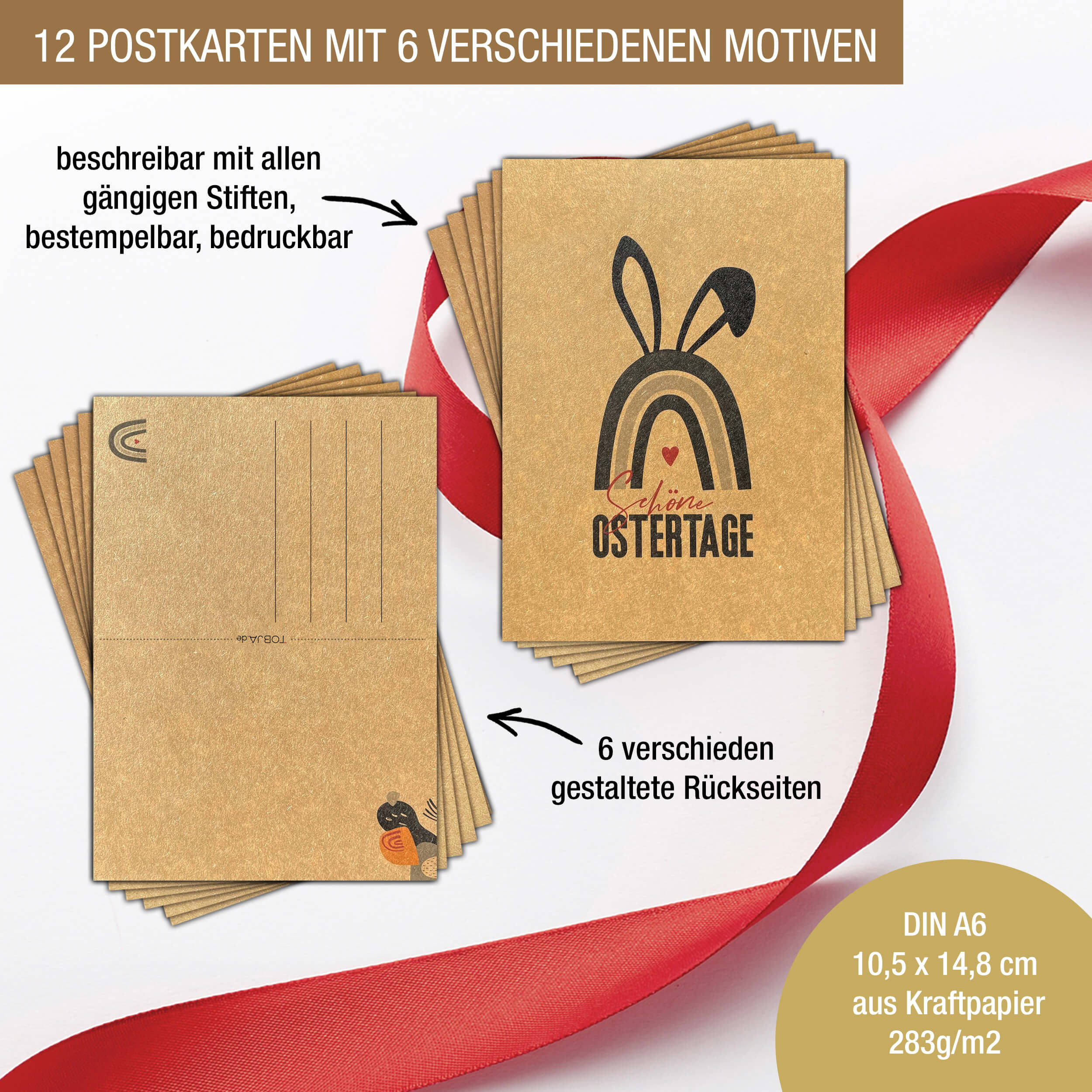 Ostern Postkarten Set "Frohe Ostern"
