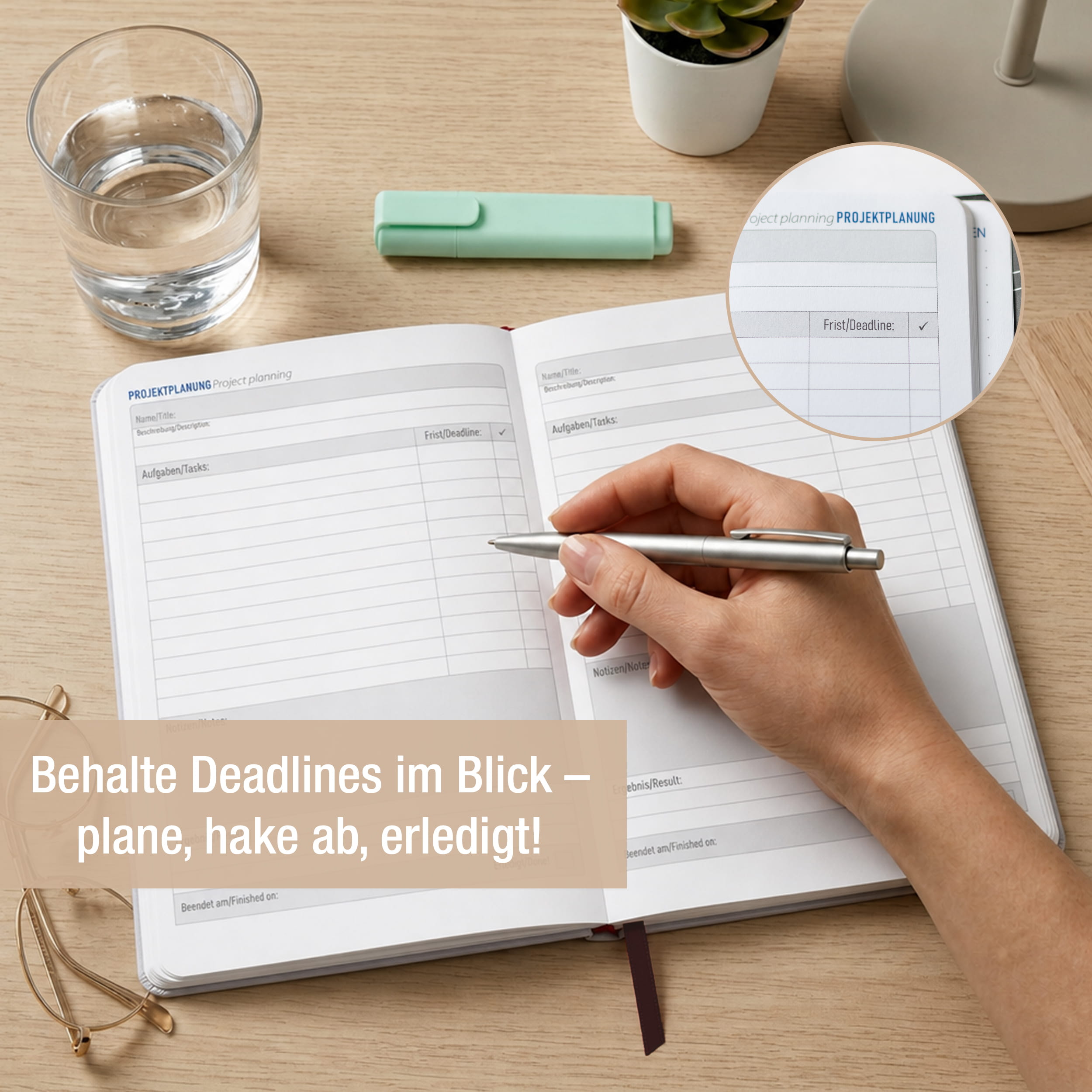 Buchkalender 2027 A5 Sunrise Halbstunden