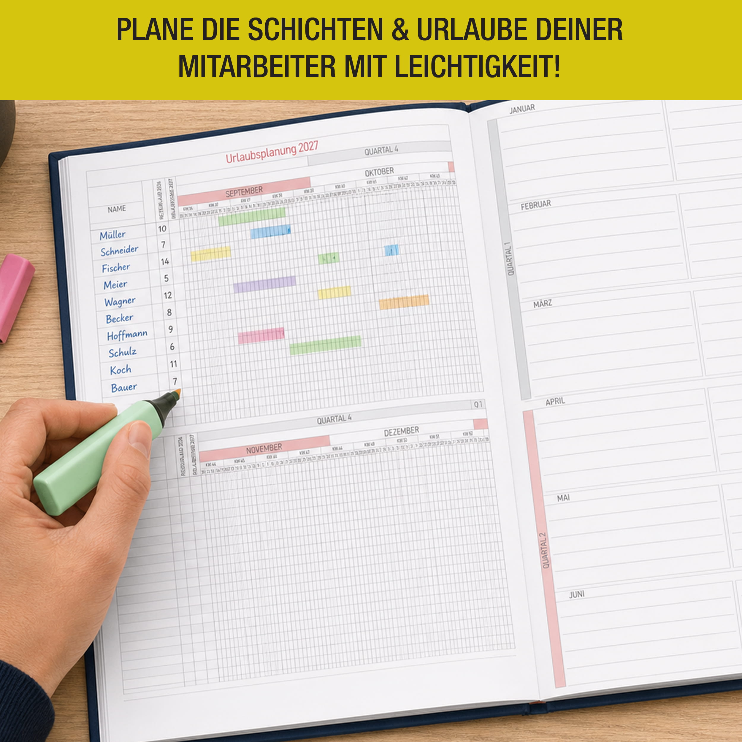 Praxisplaner 2027 A4 Urban Hardcover modern