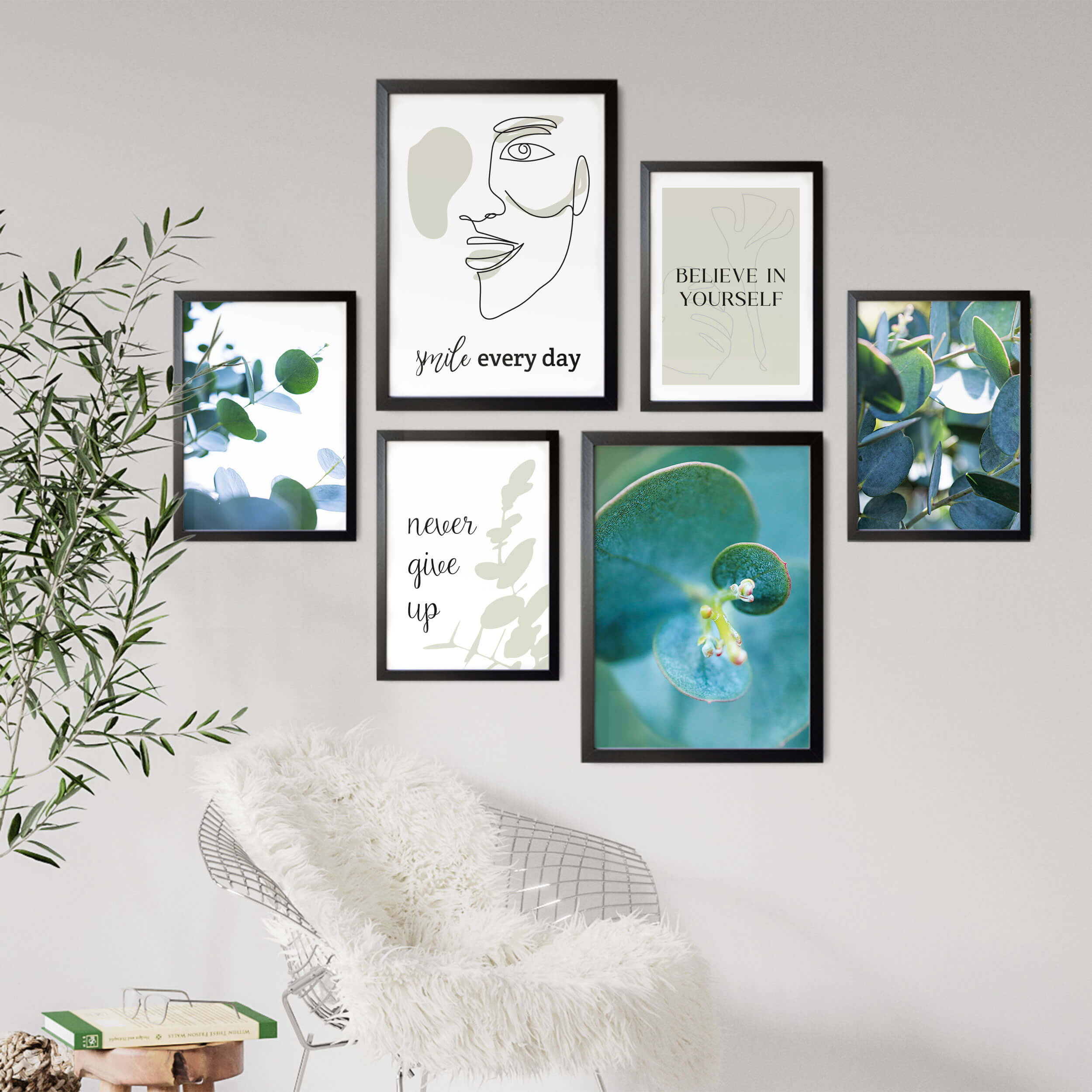 Eukalyptus Love 6er Poster Set  Eukalyptus Love 6er Poster Set