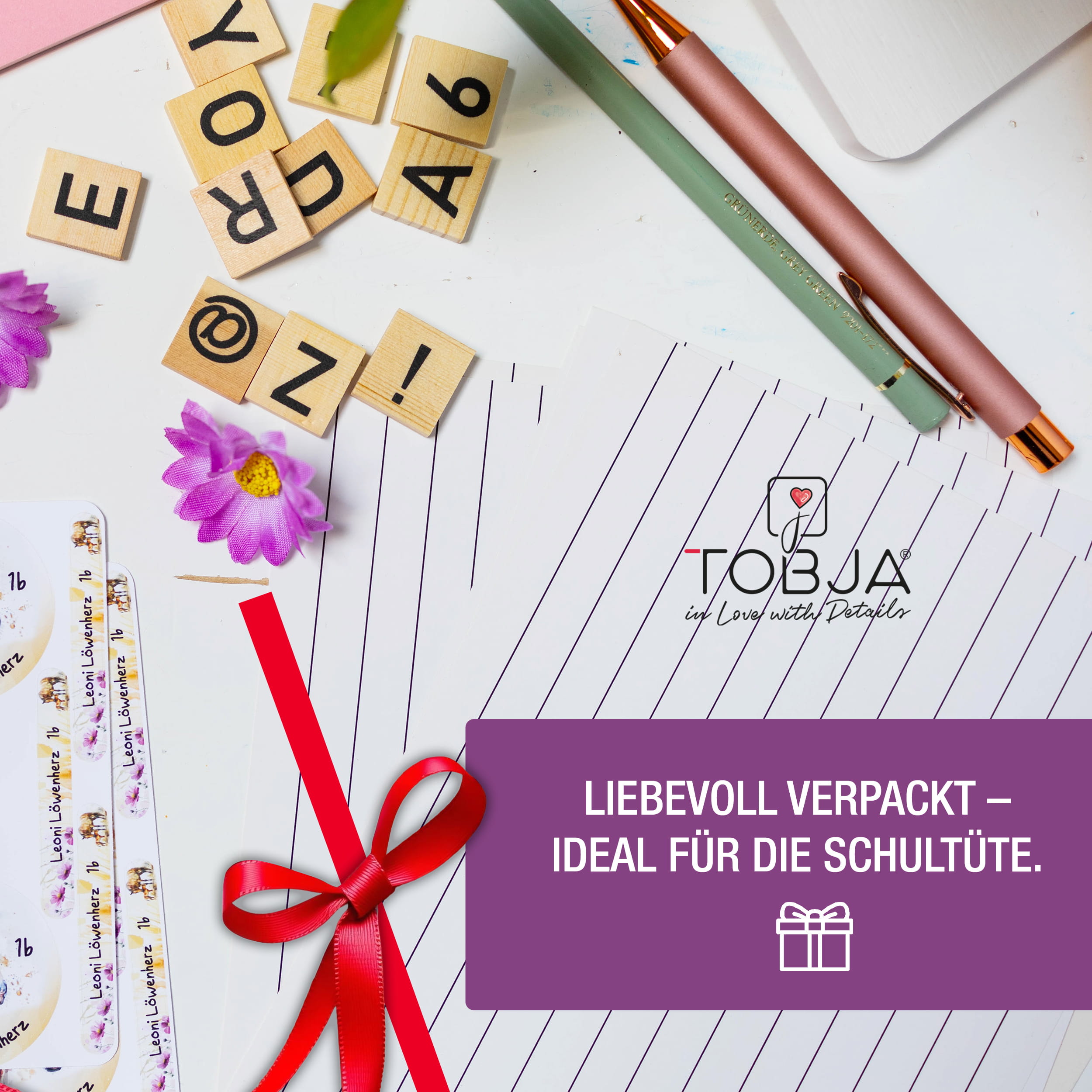 Namensaufkleber für Stifte, personalisiert Alicorn