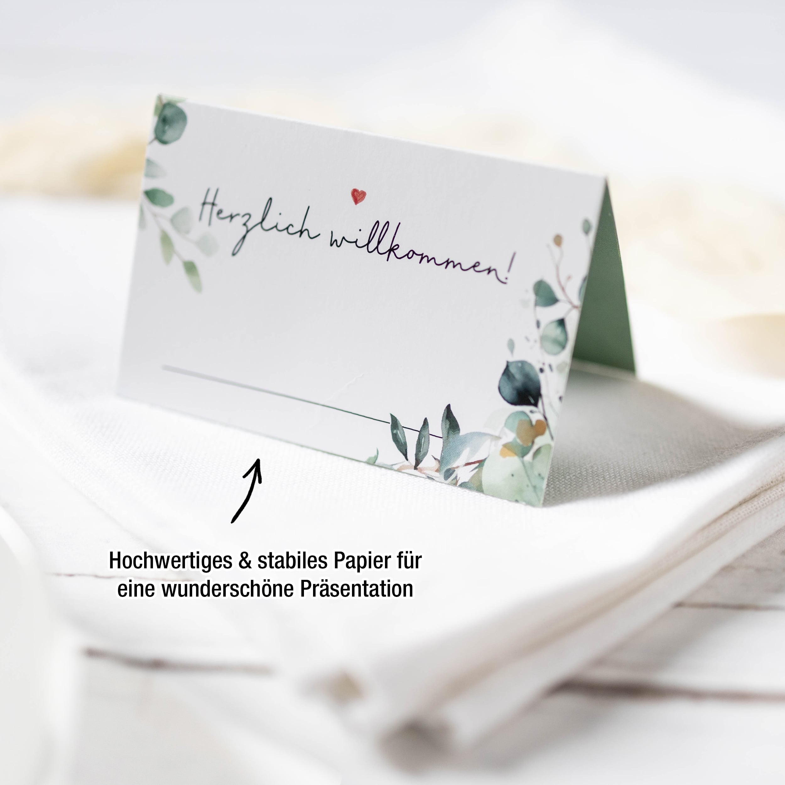 Tischkarten Hochzeit "Eukalyptus" Tischkarten Hochzeit "Eukalyptus"