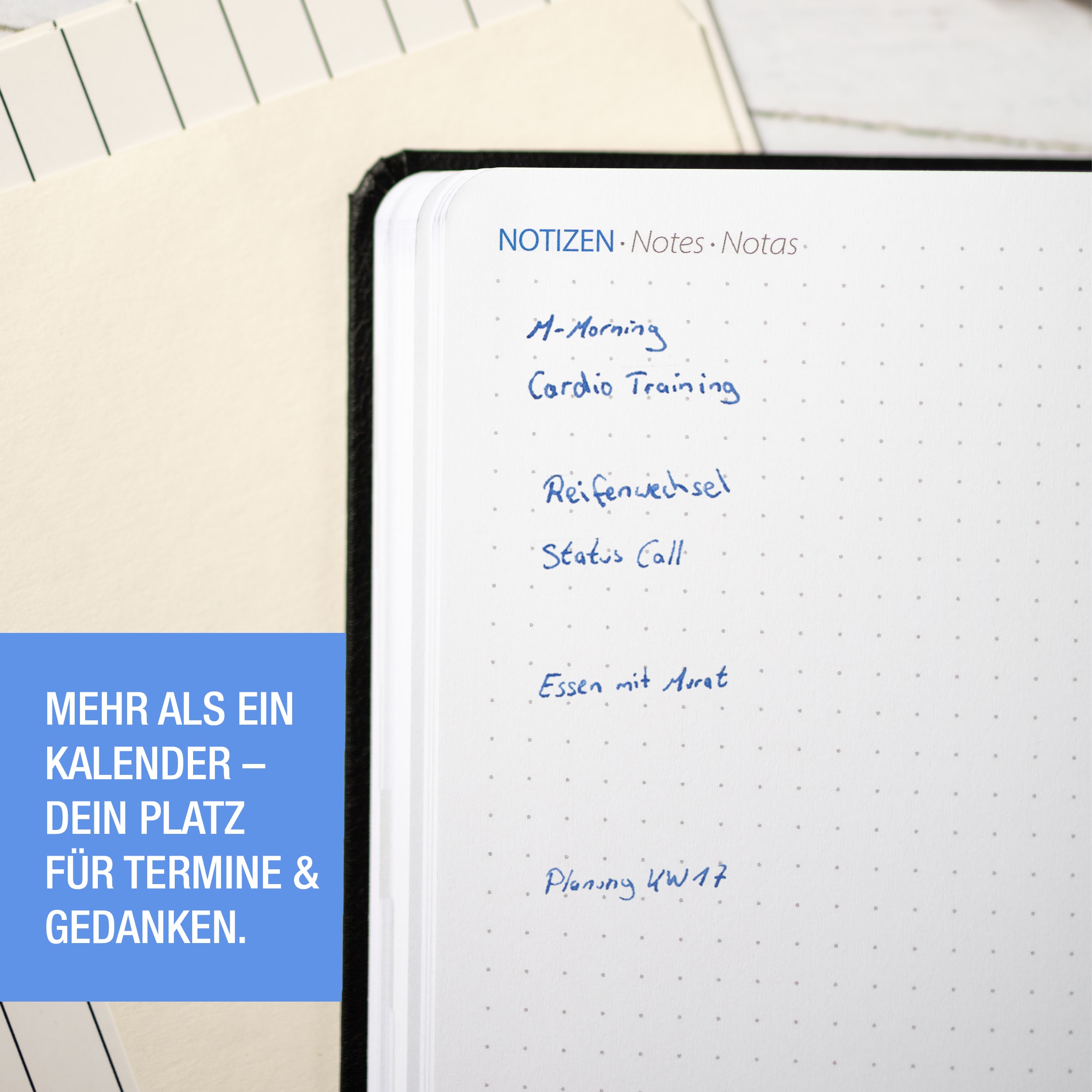 A5 Buchkalender 2026 Nero Blau A5 Buchkalender 2026 Nero Blau