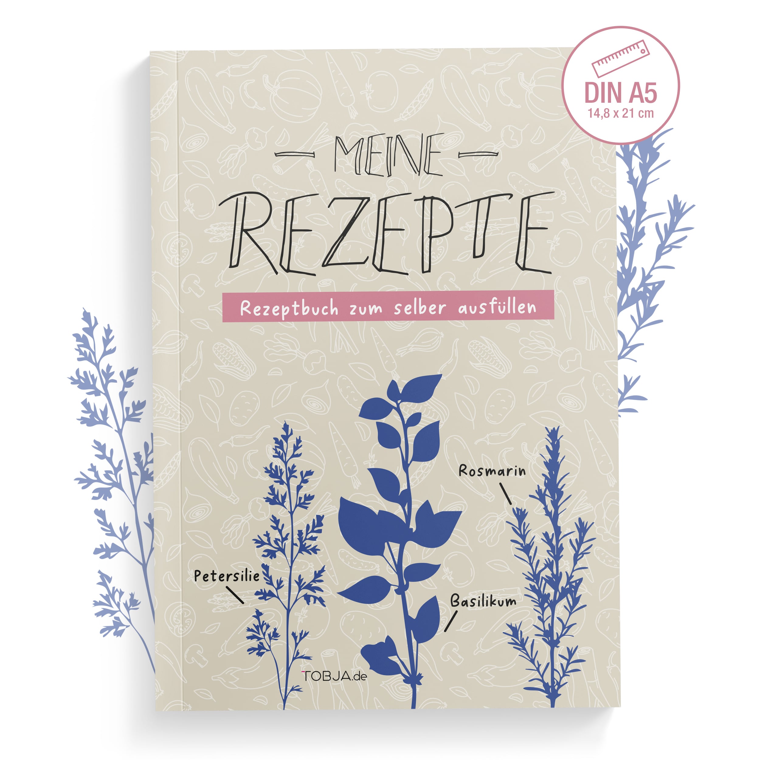 A5 Rezeptbuch zum selberschreiben *Kräuterklassik*