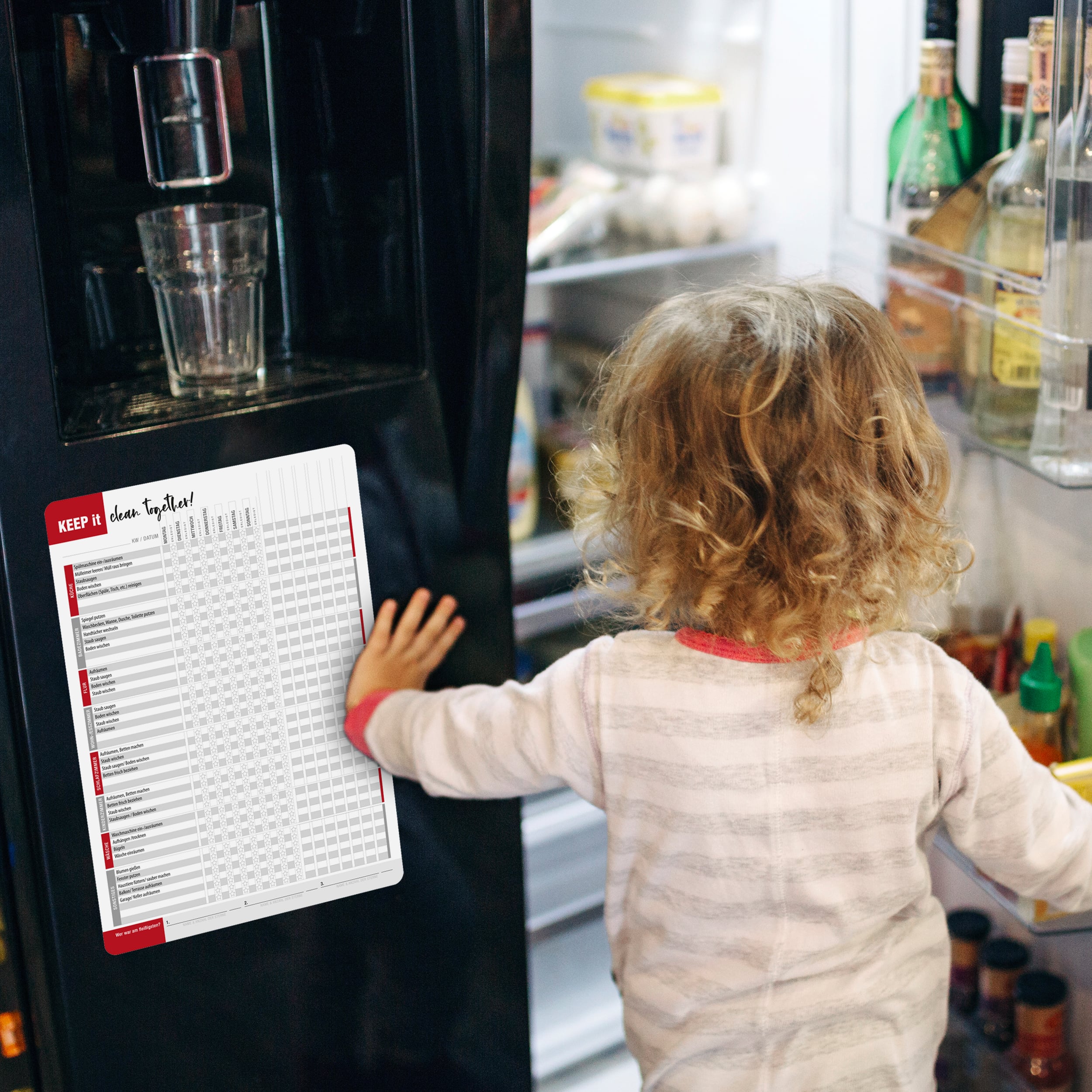 Haushaltsplaner magnetisch inkl. Stift