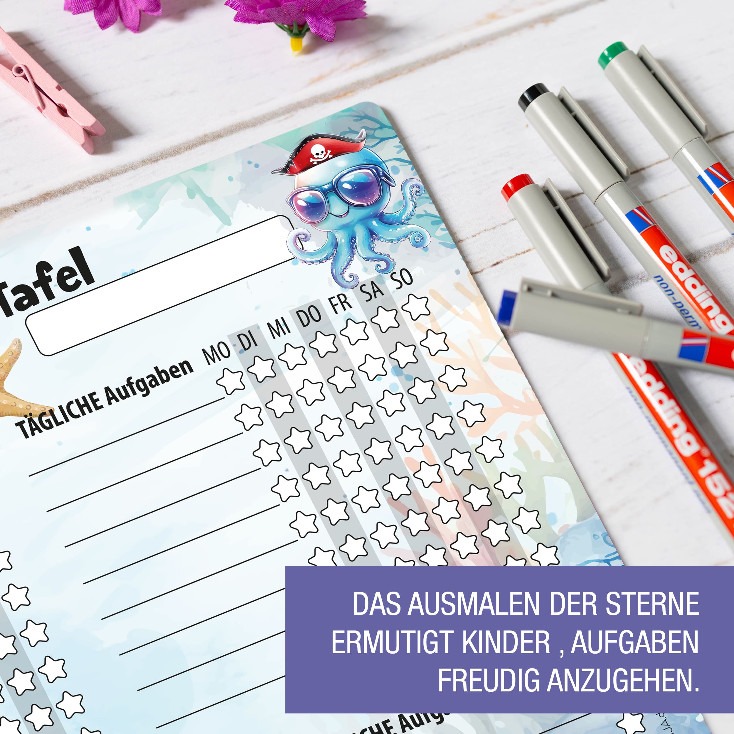 Belohnungstafel für zwei, Meerjungfrau magnetisch 