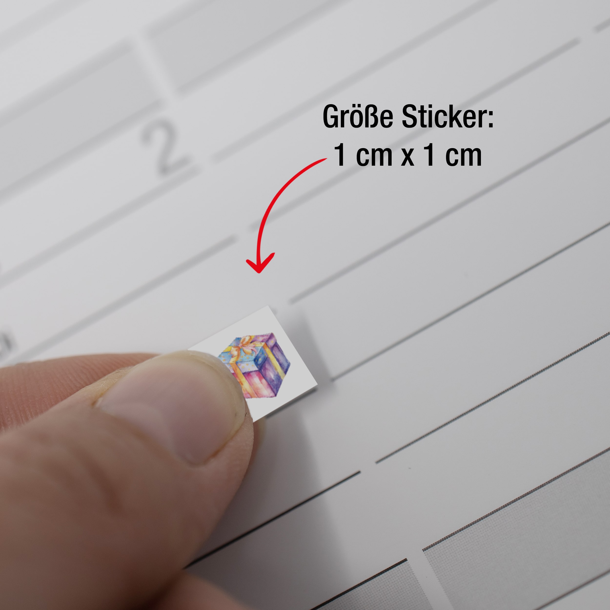 Kalender Sticker Set "Aquarell"