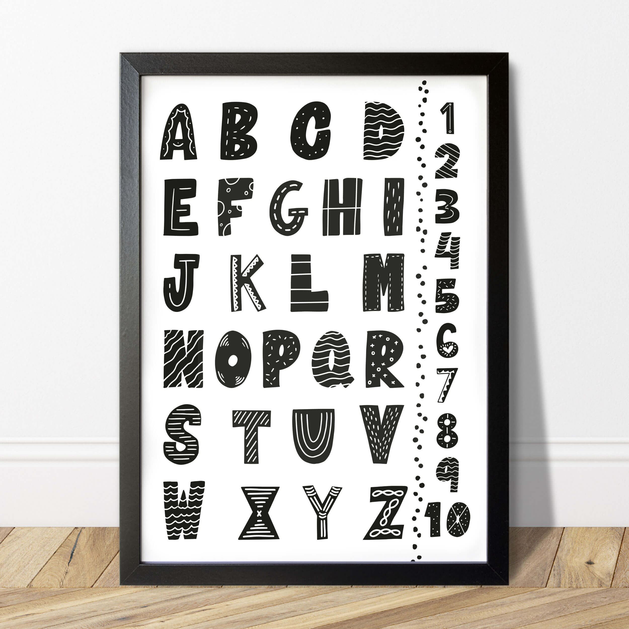 Tiere & Natur Poster Set Schwarz Weiß