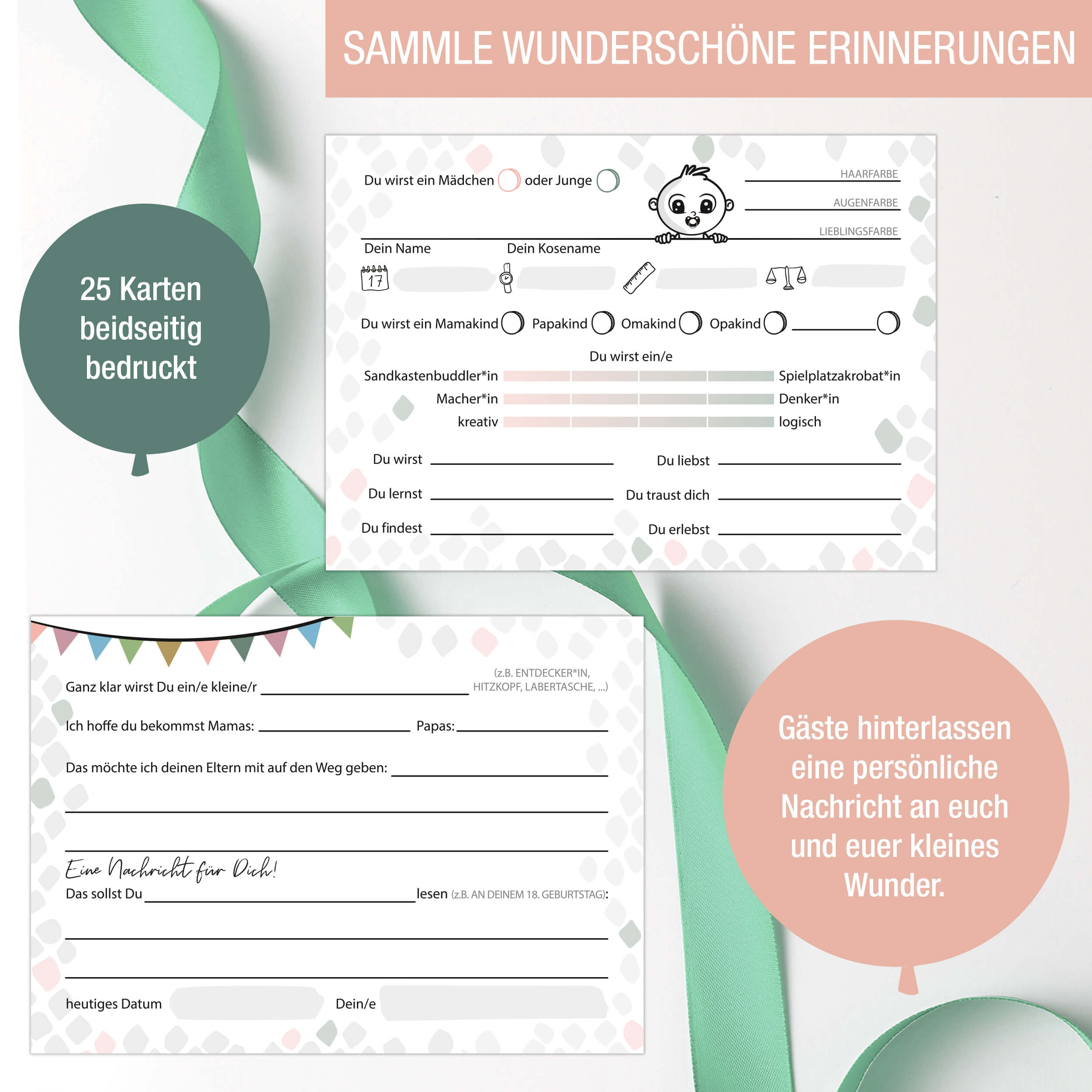 Babyparty Kartenspiel "Babyshower"