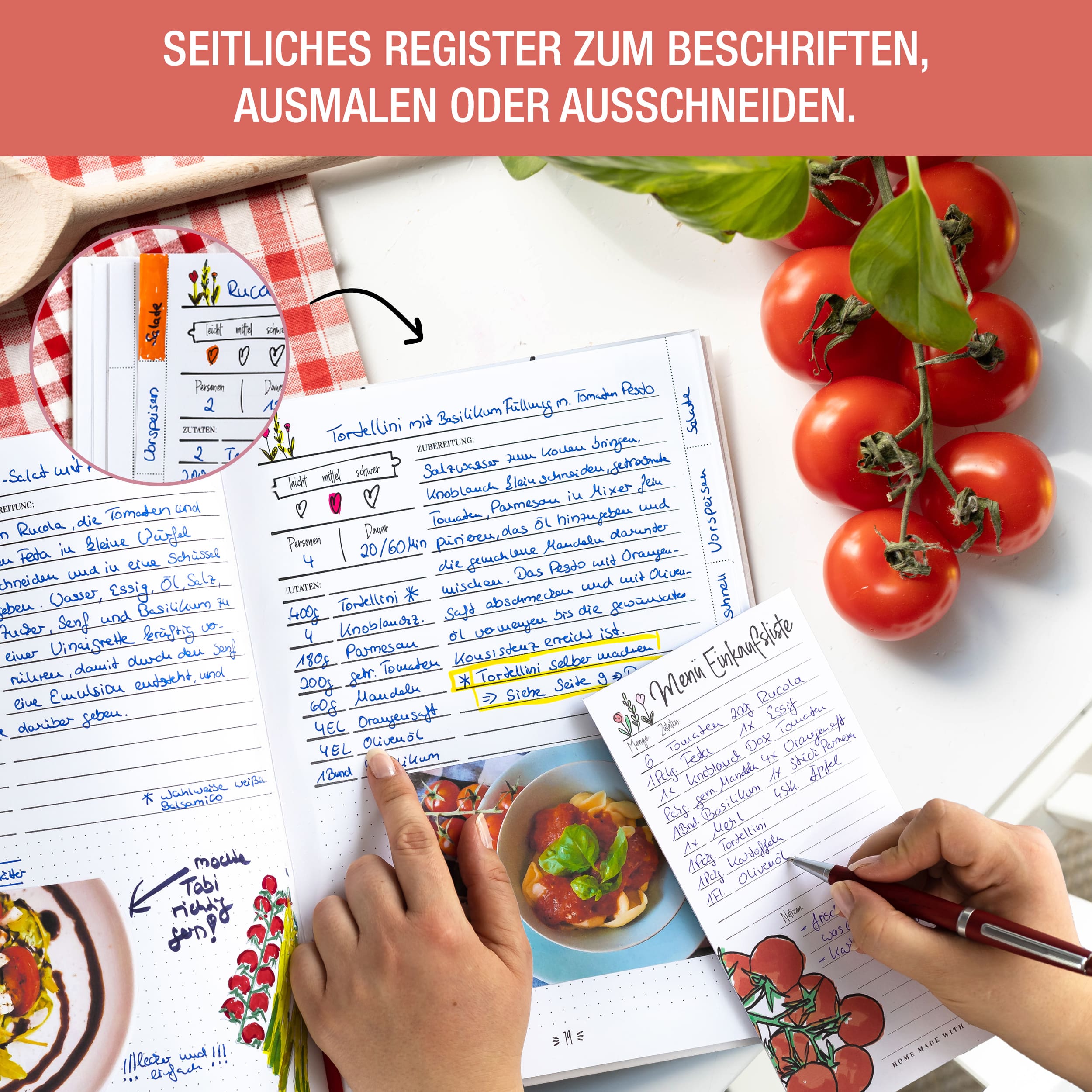 Rezeptbuch „Gemüseherz“ zum Selberschreiben – DIN A5
