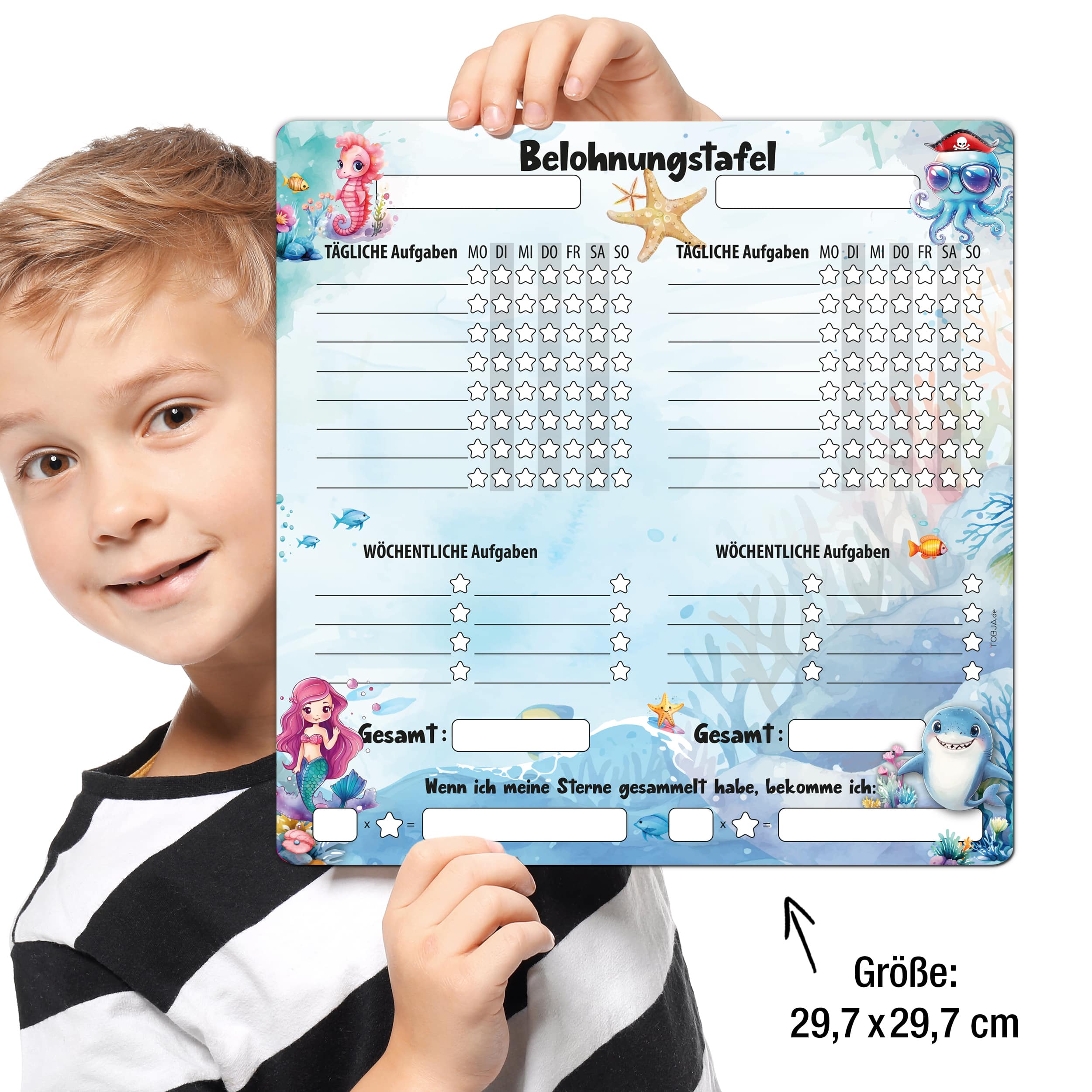Belohnungstafel für zwei, Meerjungfrau magnetisch 