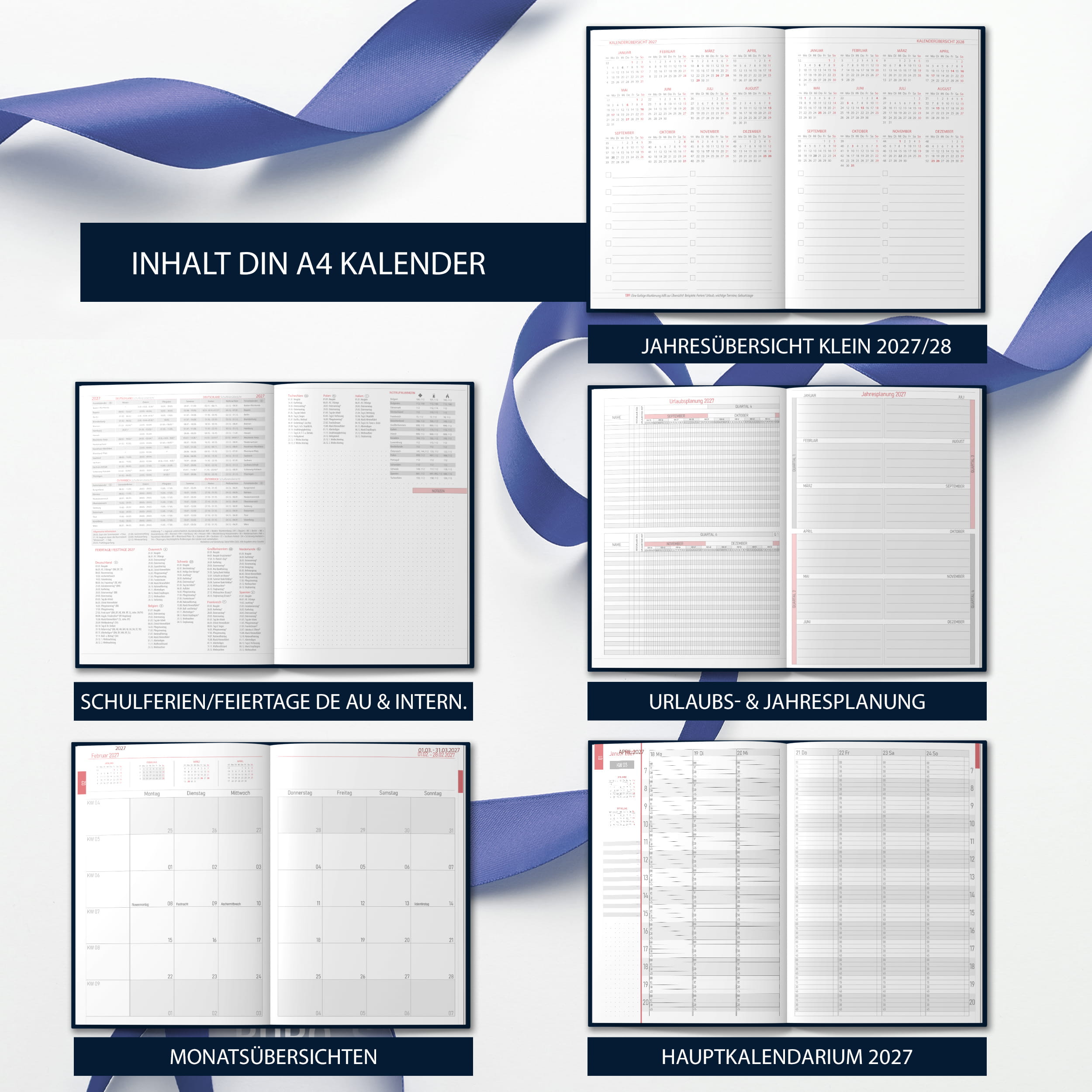 Praxisplaner 2027 A4 Navy Arztpraxis Hardcover