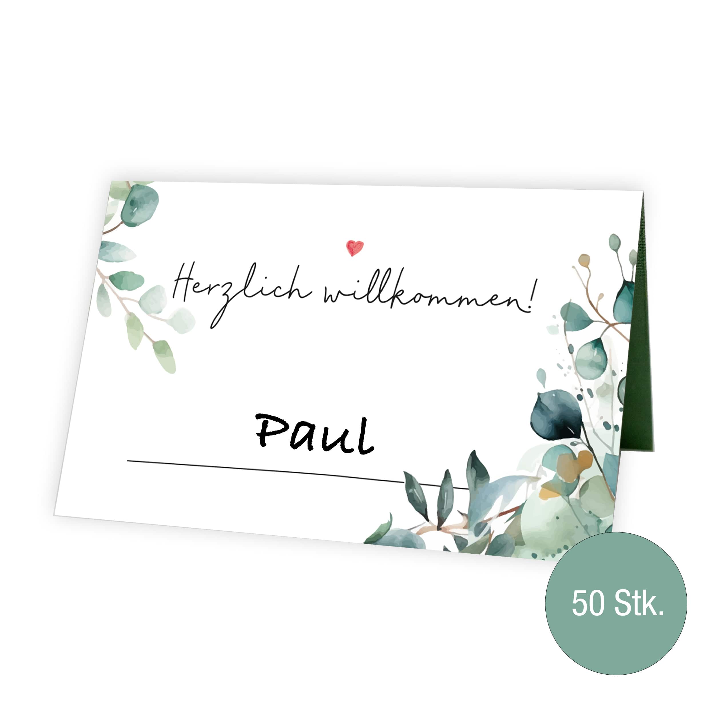 Tischkarten Hochzeit "Eukalyptus" Tischkarten Hochzeit "Eukalyptus"