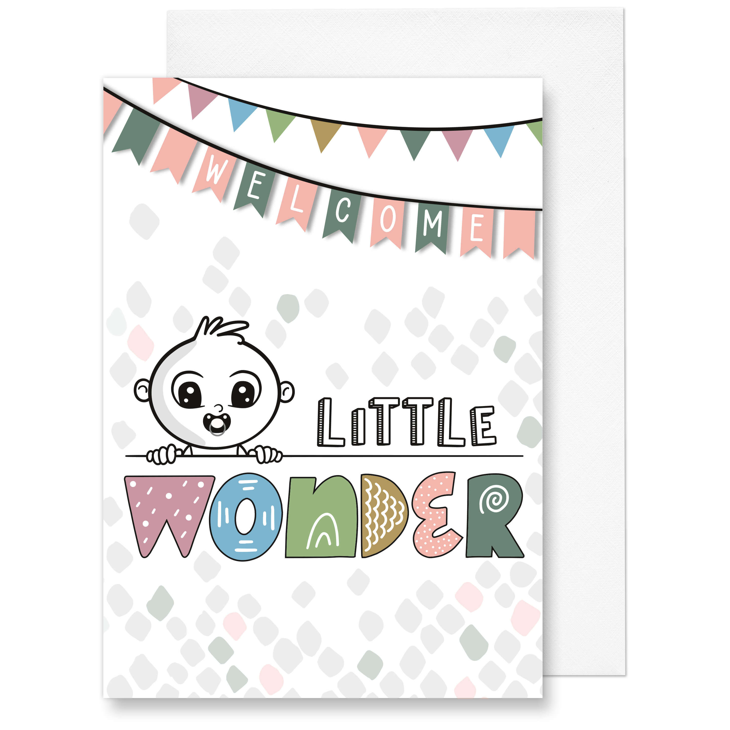 Glanzeffekt Glückwunschkarte zur Geburt Glanzeffekt Glückwunschkarte zur Geburt