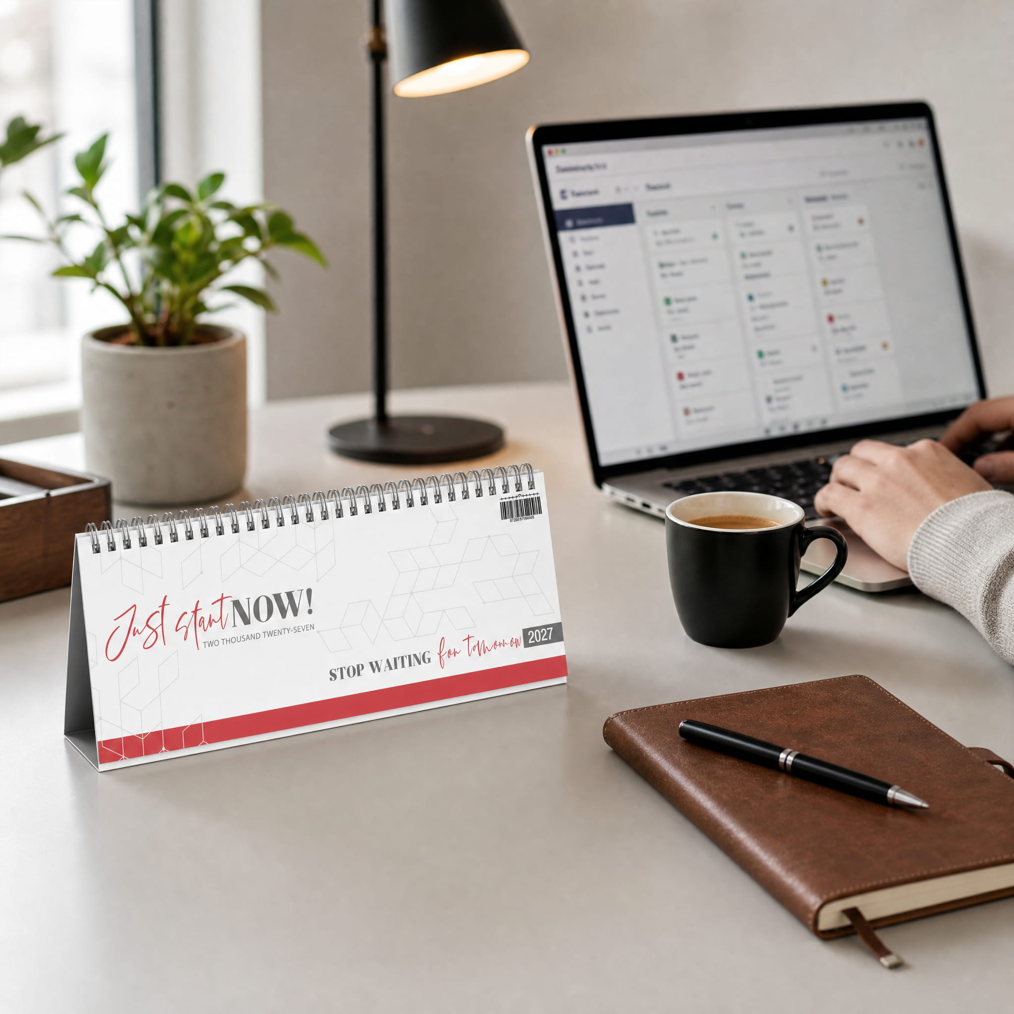 Tischkalender 2027 Just Start NOW