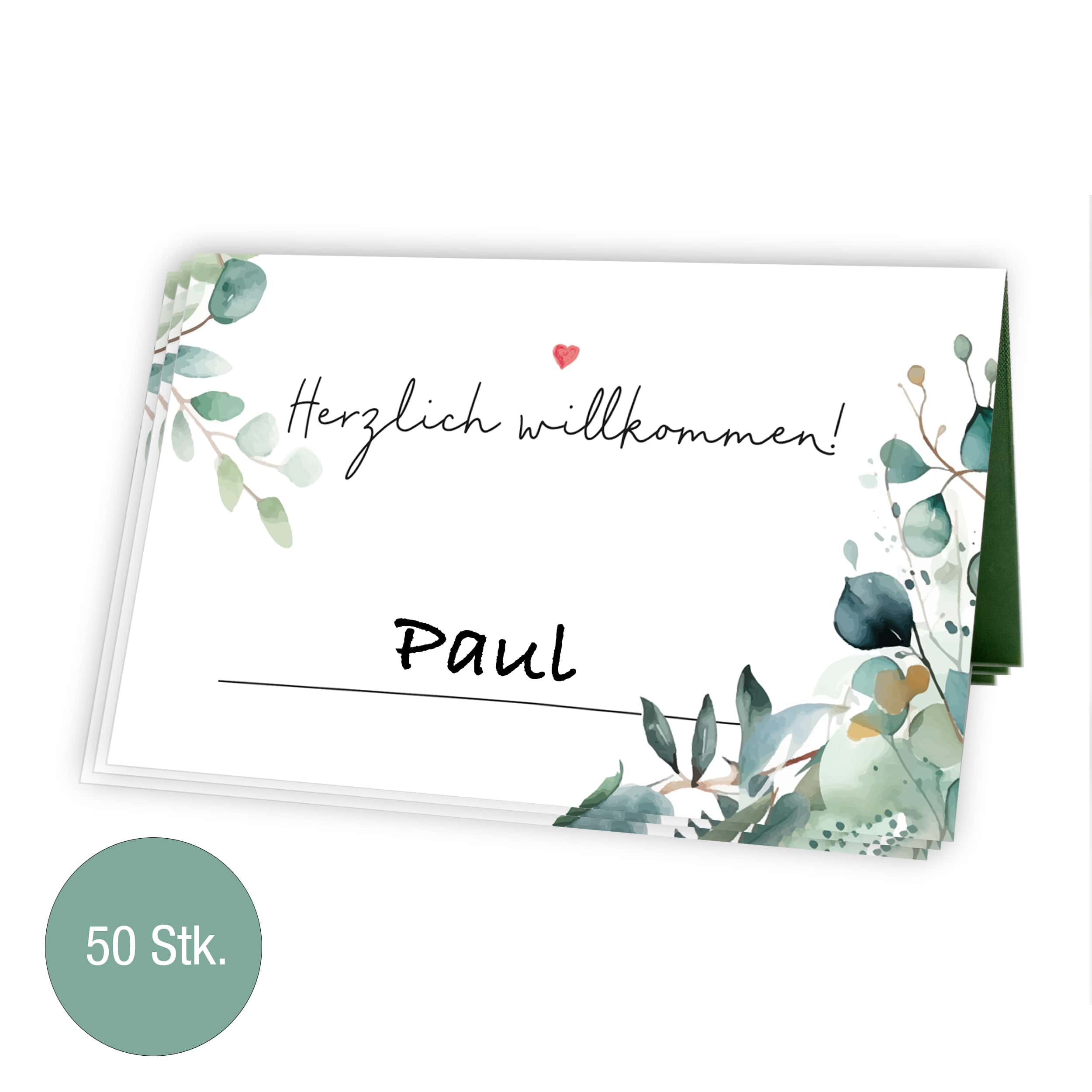 Tischkarten Hochzeit "Eukalyptus" Tischkarten Hochzeit "Eukalyptus"