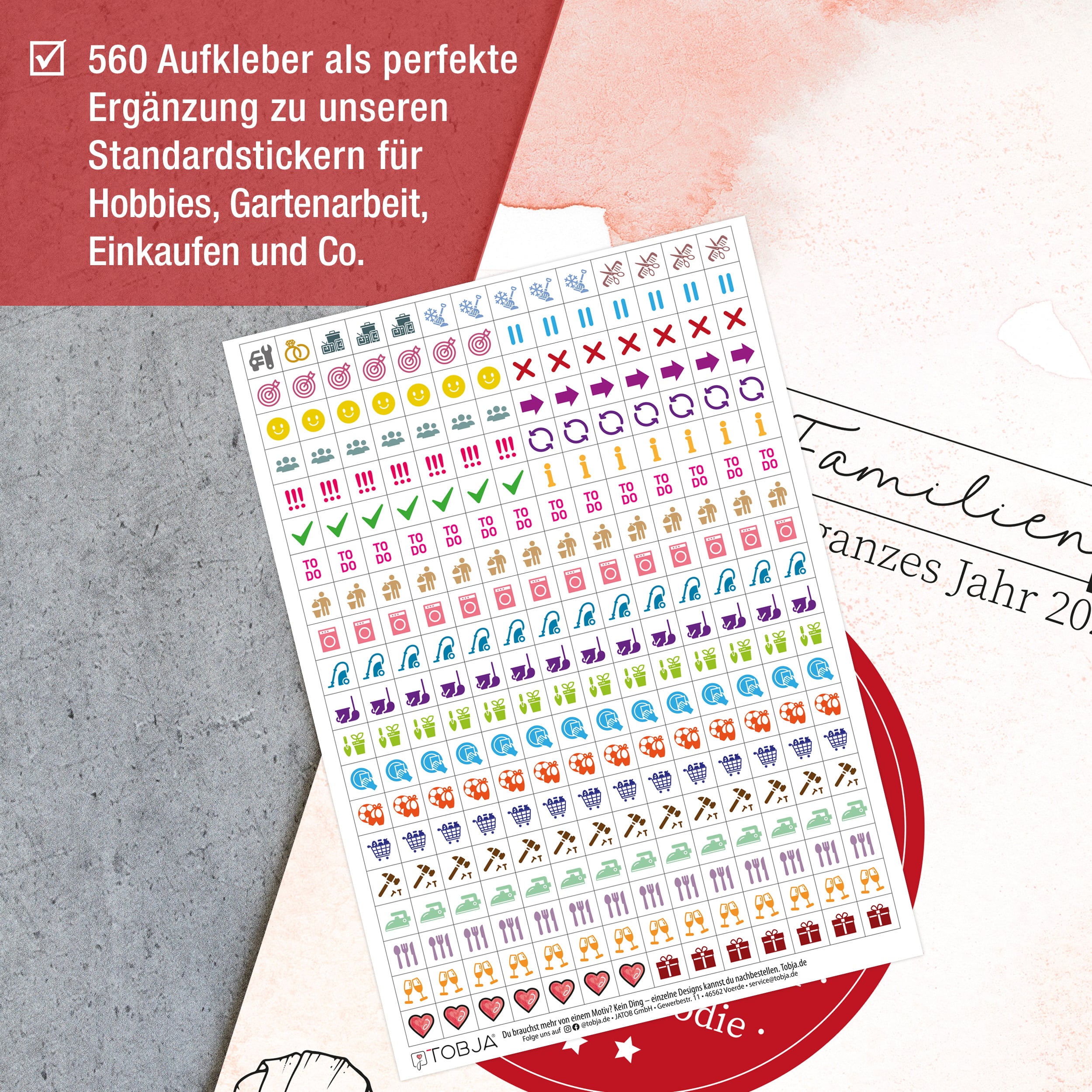 Kalender Sticker Erweiterung "Sticky"