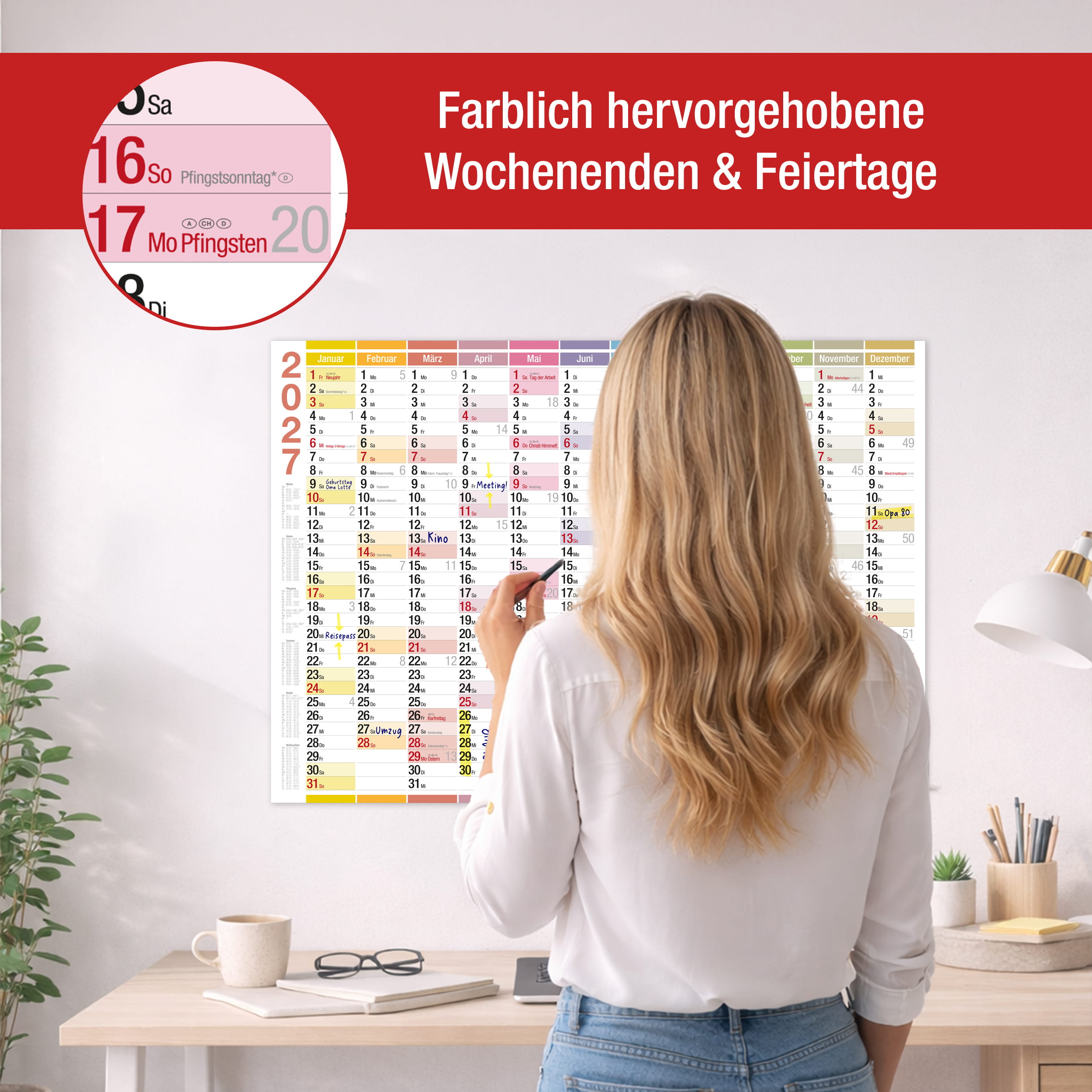 Wandkalender 2027 A2 Color Line