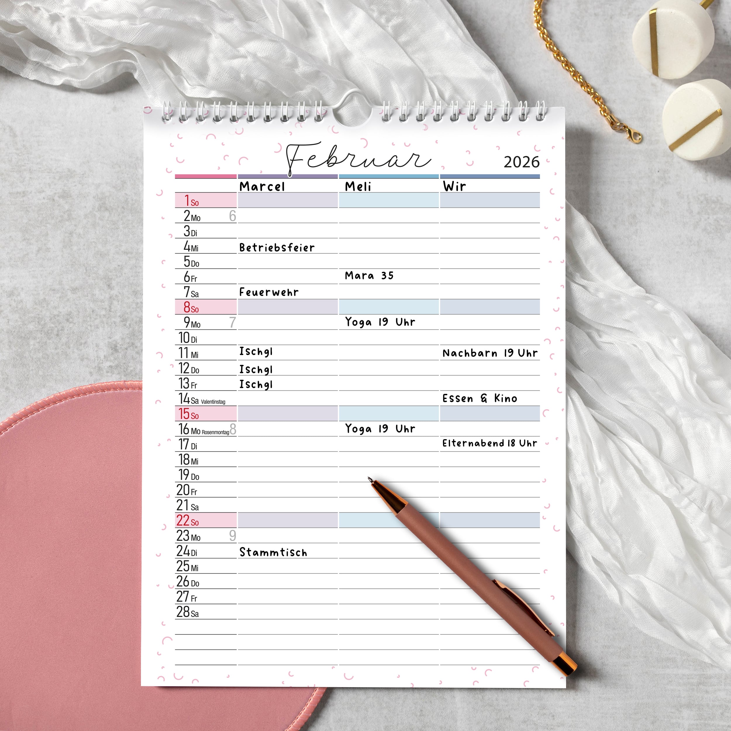 Paarkalender 2026 Paarkalender 2026