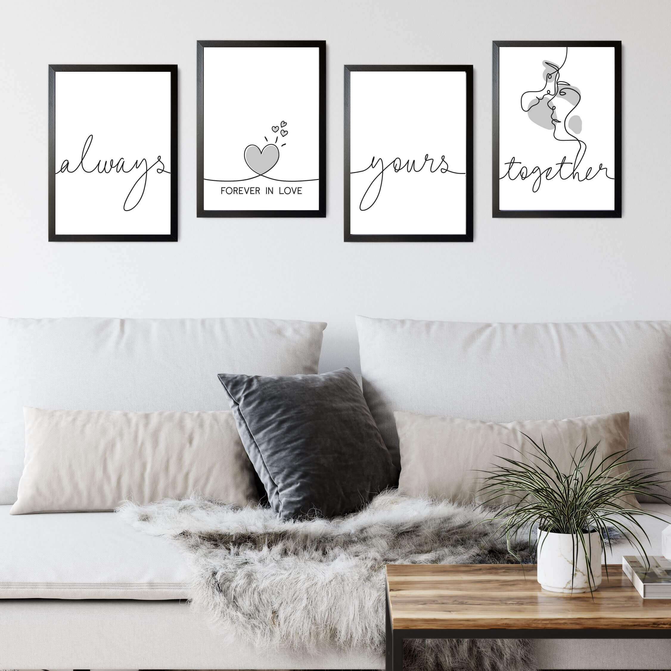 Feelings Poster Set "Weiß Versatz"