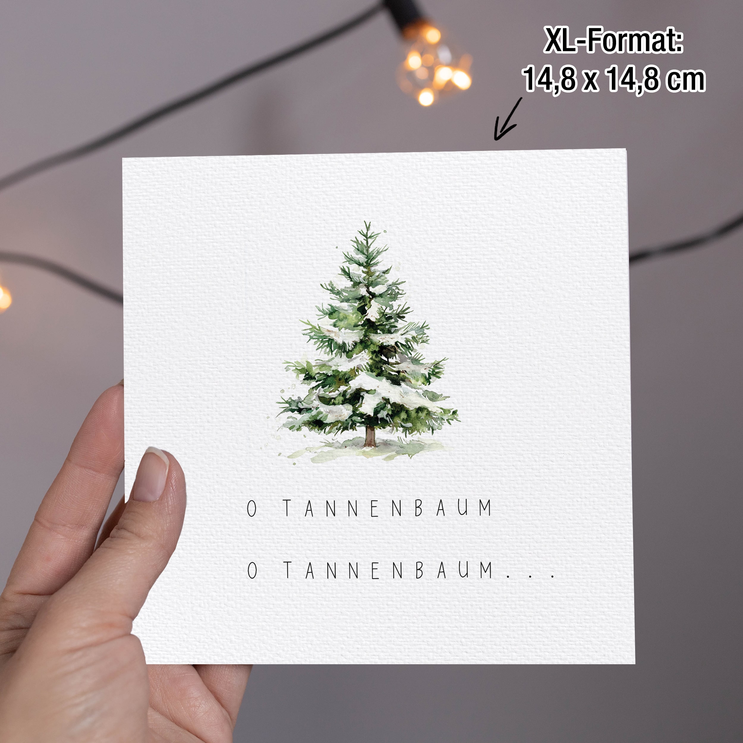 XXL Weihnachtskarten Set inkl. Stickern – 20er Set