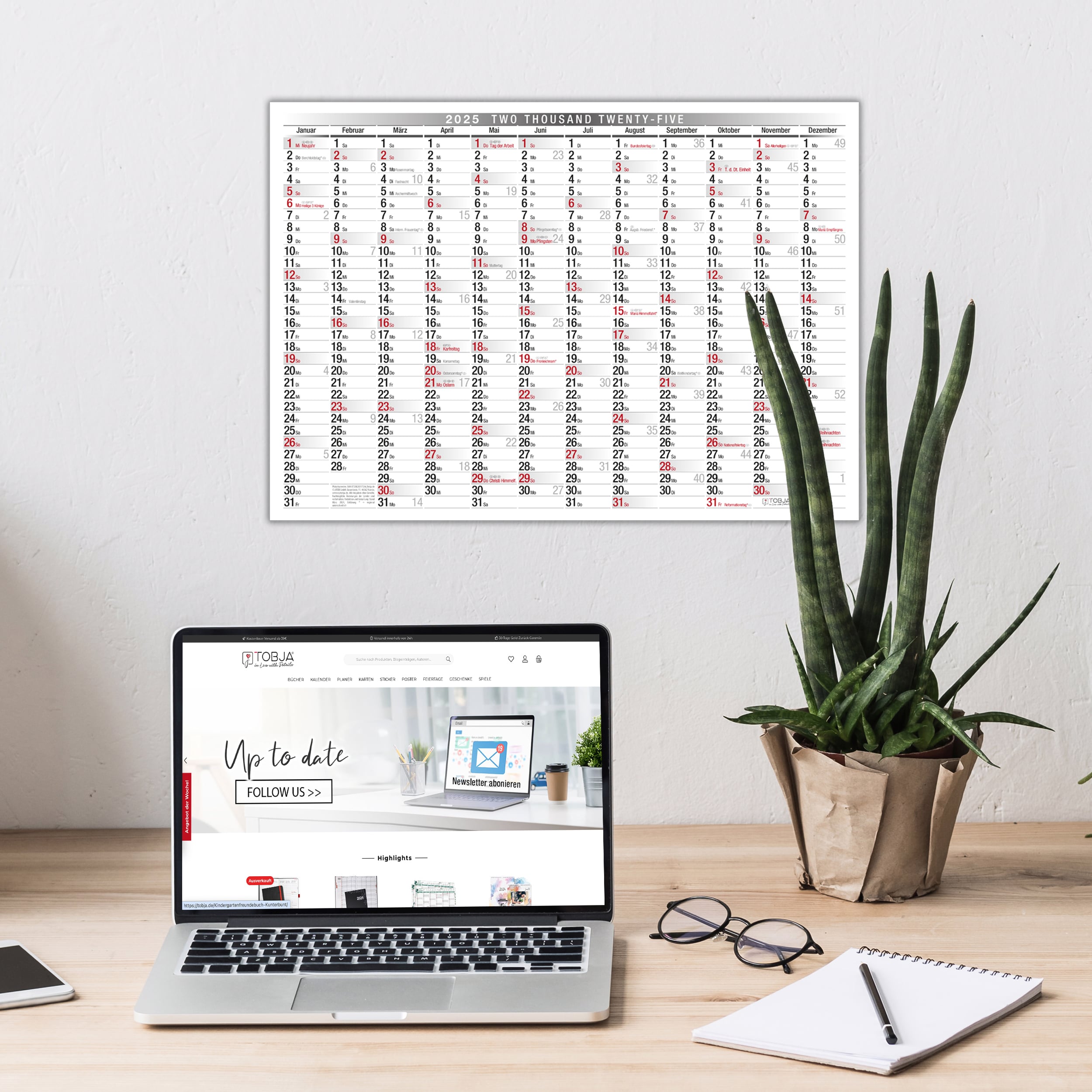 Wandkalender A3 2025 Wandkalender A3 2025