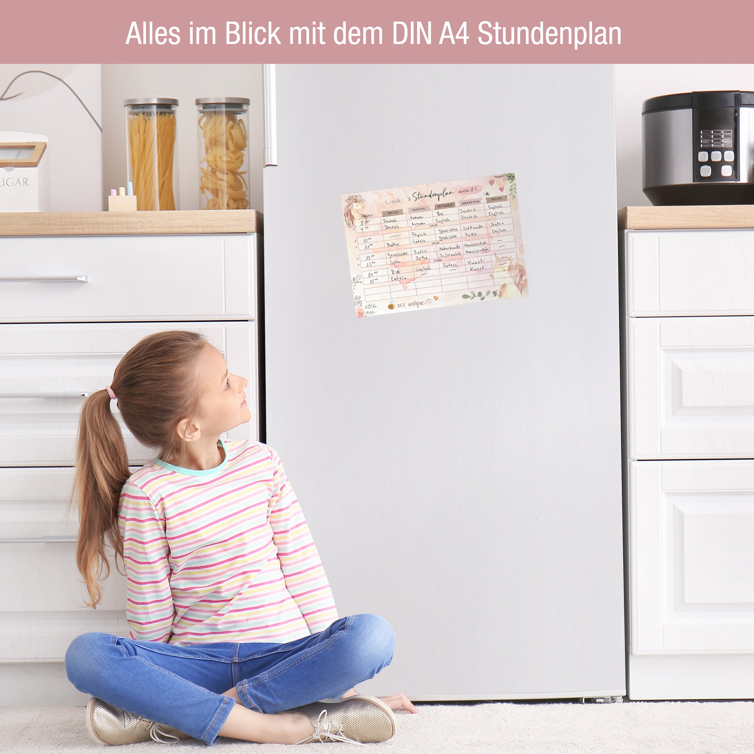 Stundenplan magnetisch +4 Stifte