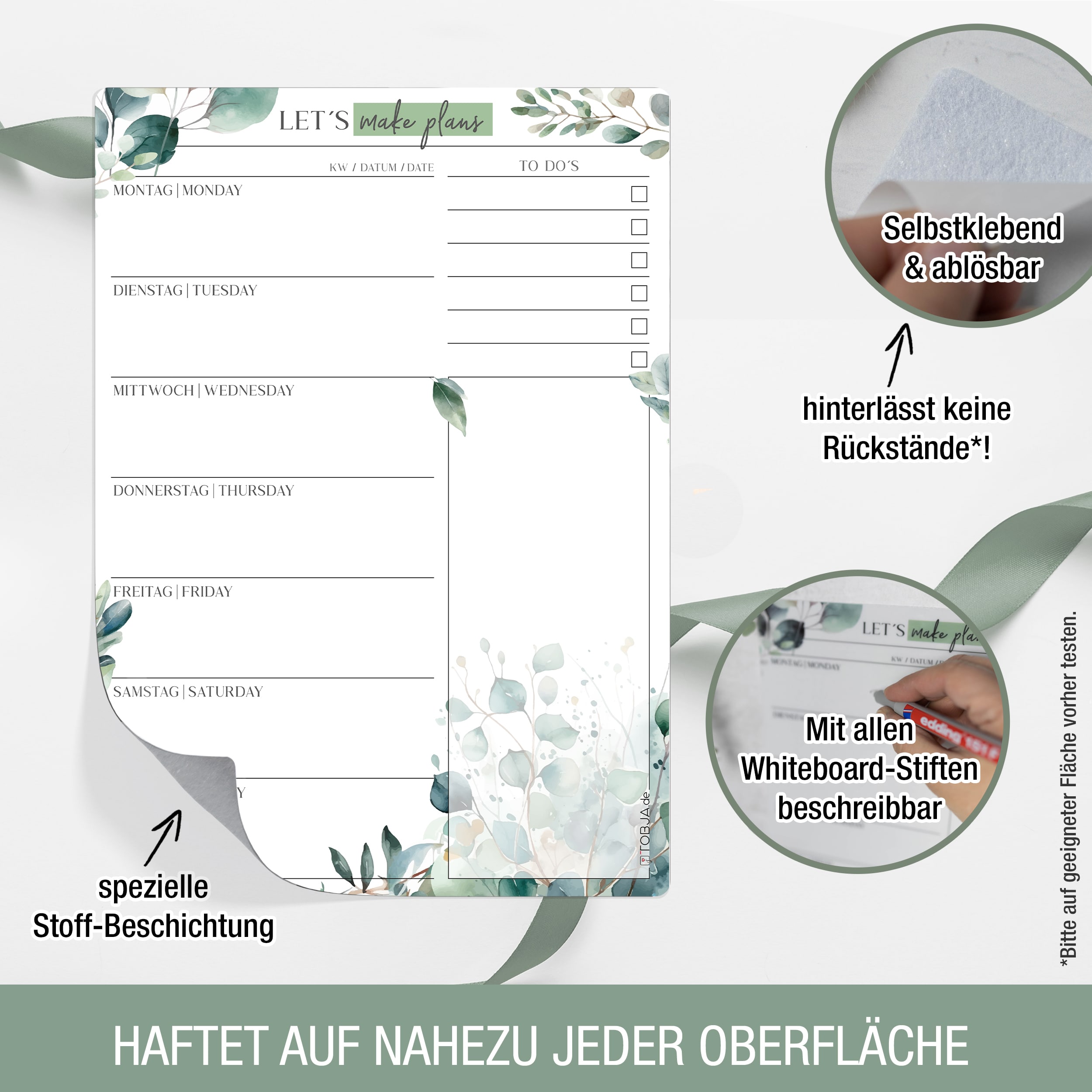Essensplaner - klebt überall, plant mühelos! Essensplaner - klebt überall, plant mühelos!