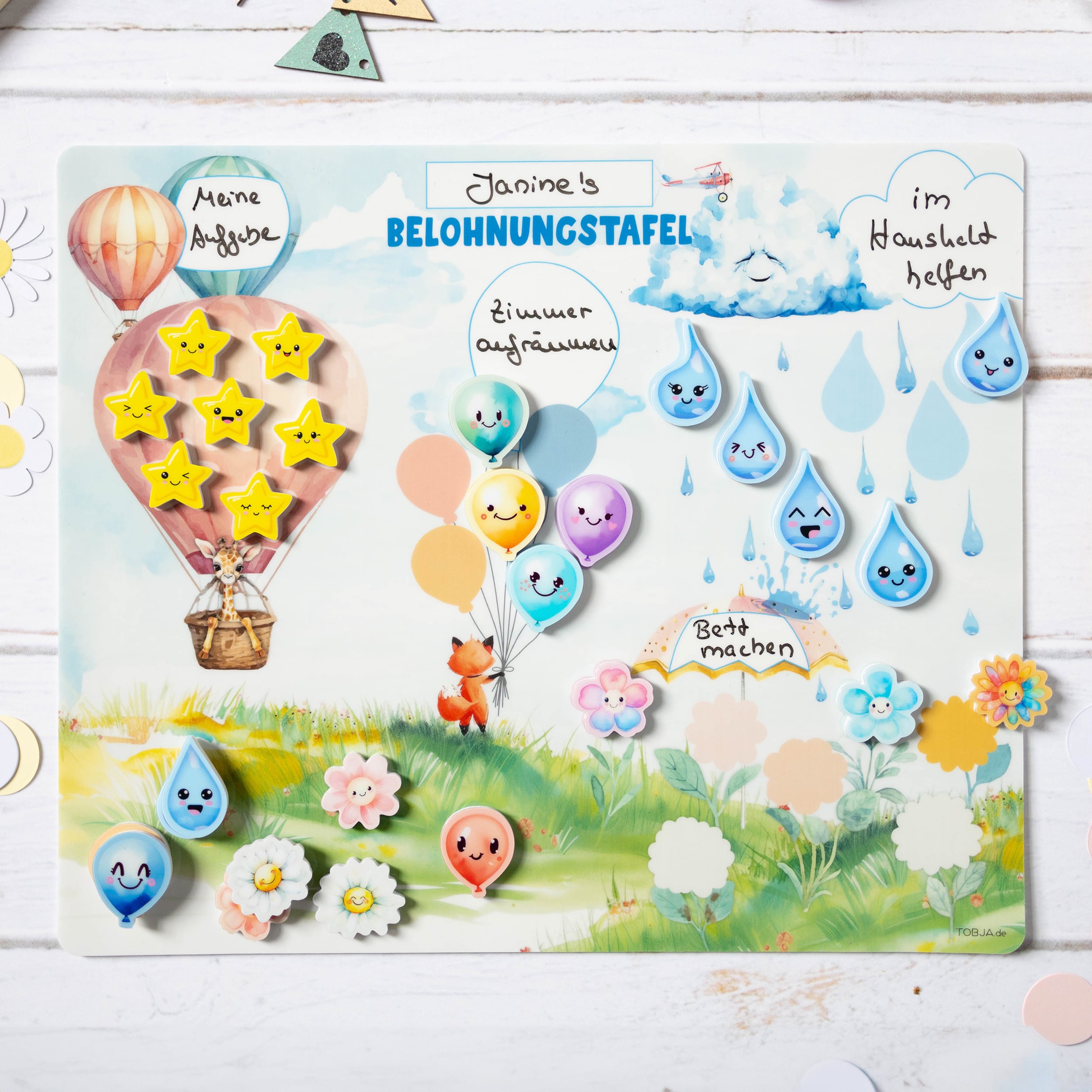 Belohnungstafel Set mit Zahnputztafel Belohnungstafel Set mit Zahnputztafel