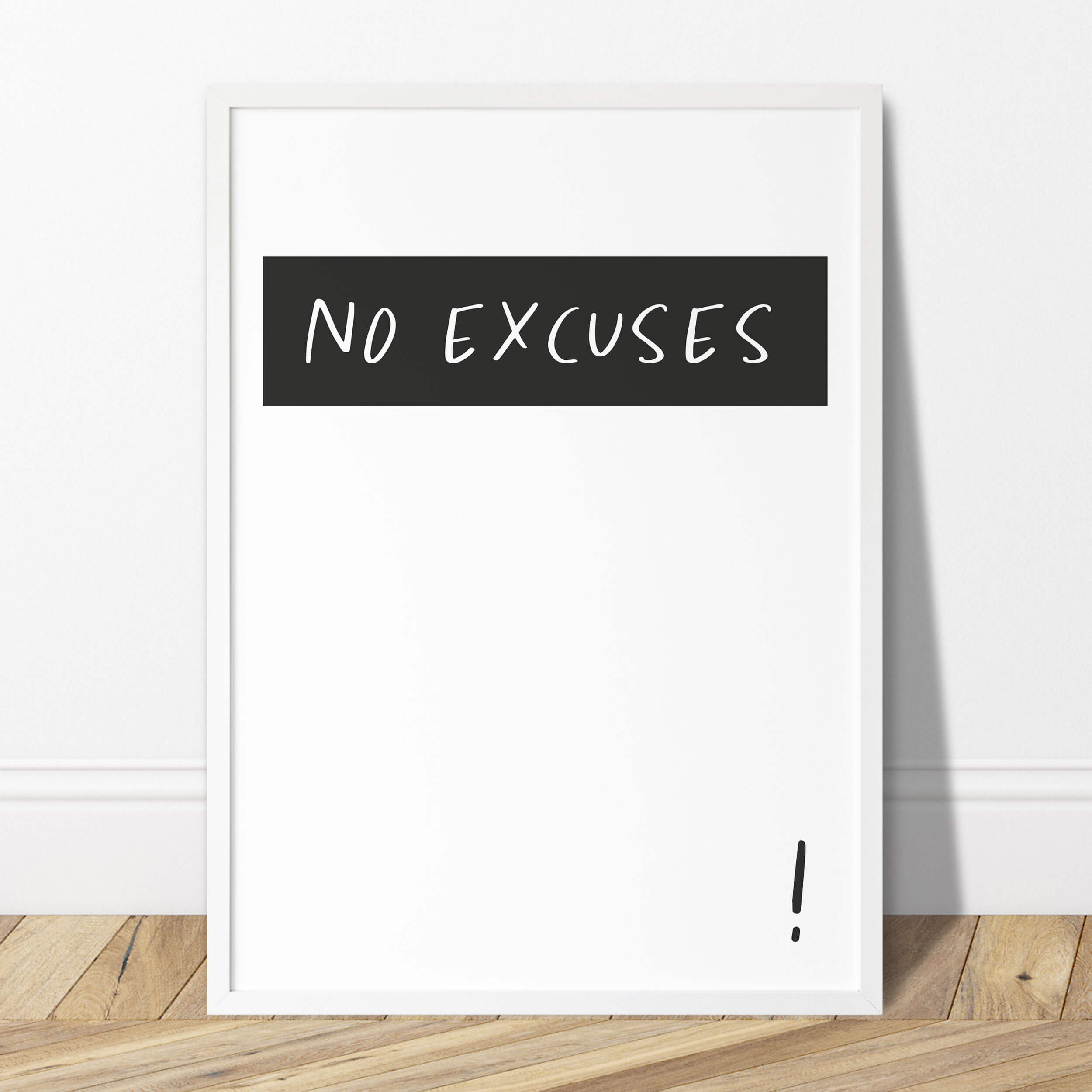Poster Set 4er Motivation schwarz weiß