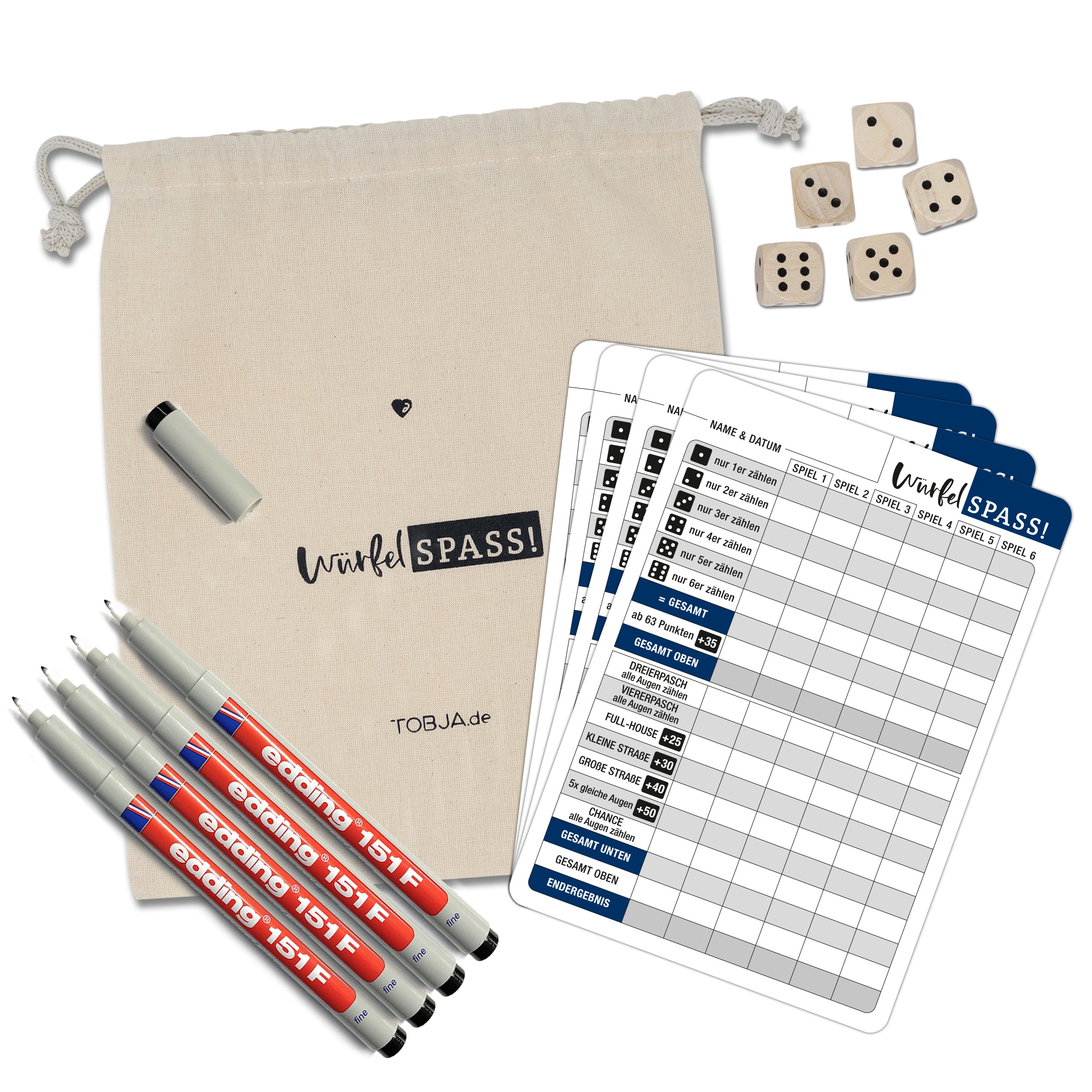 Würfelspiel "Ultimate Set Öko"