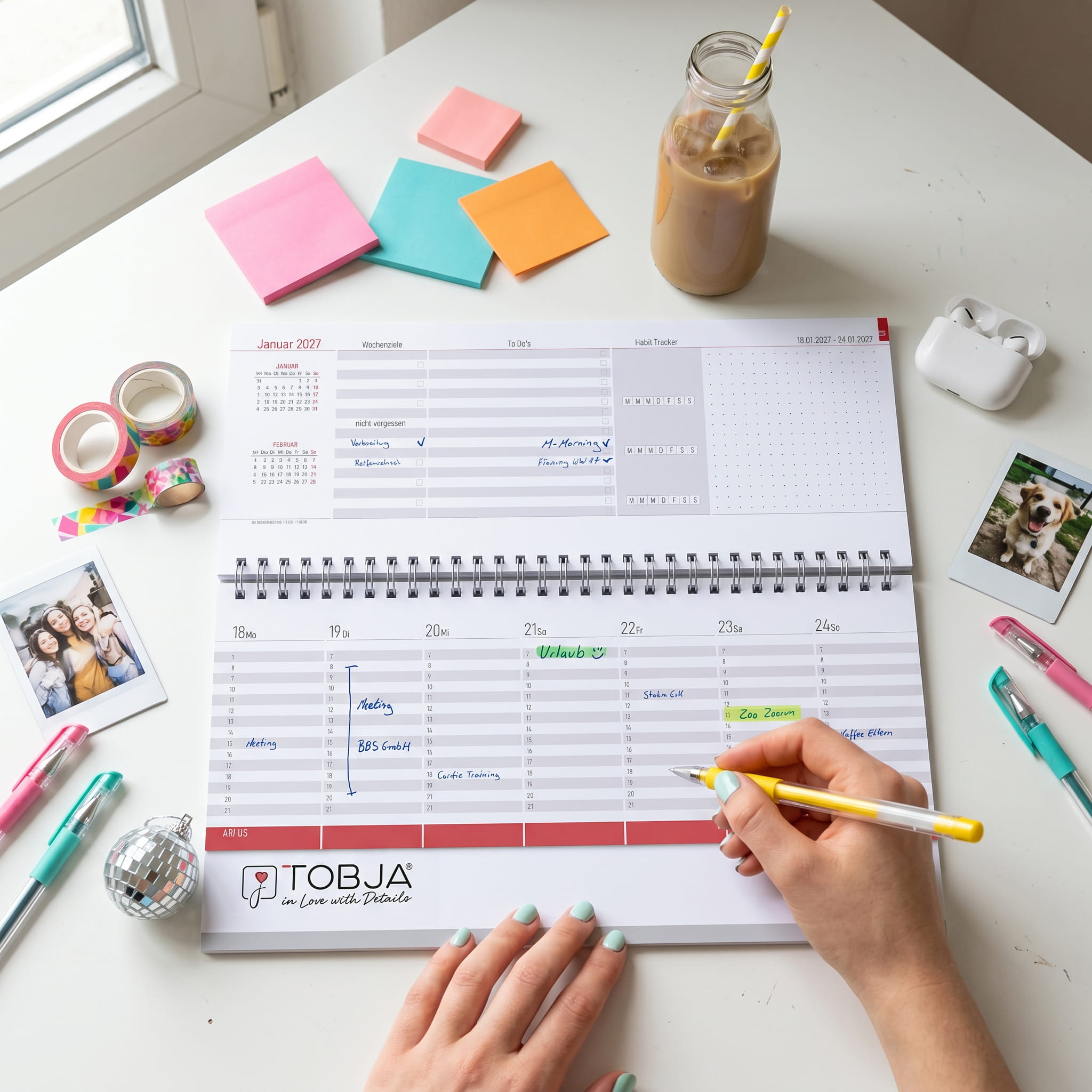 Tischkalender 2027 Color Pop