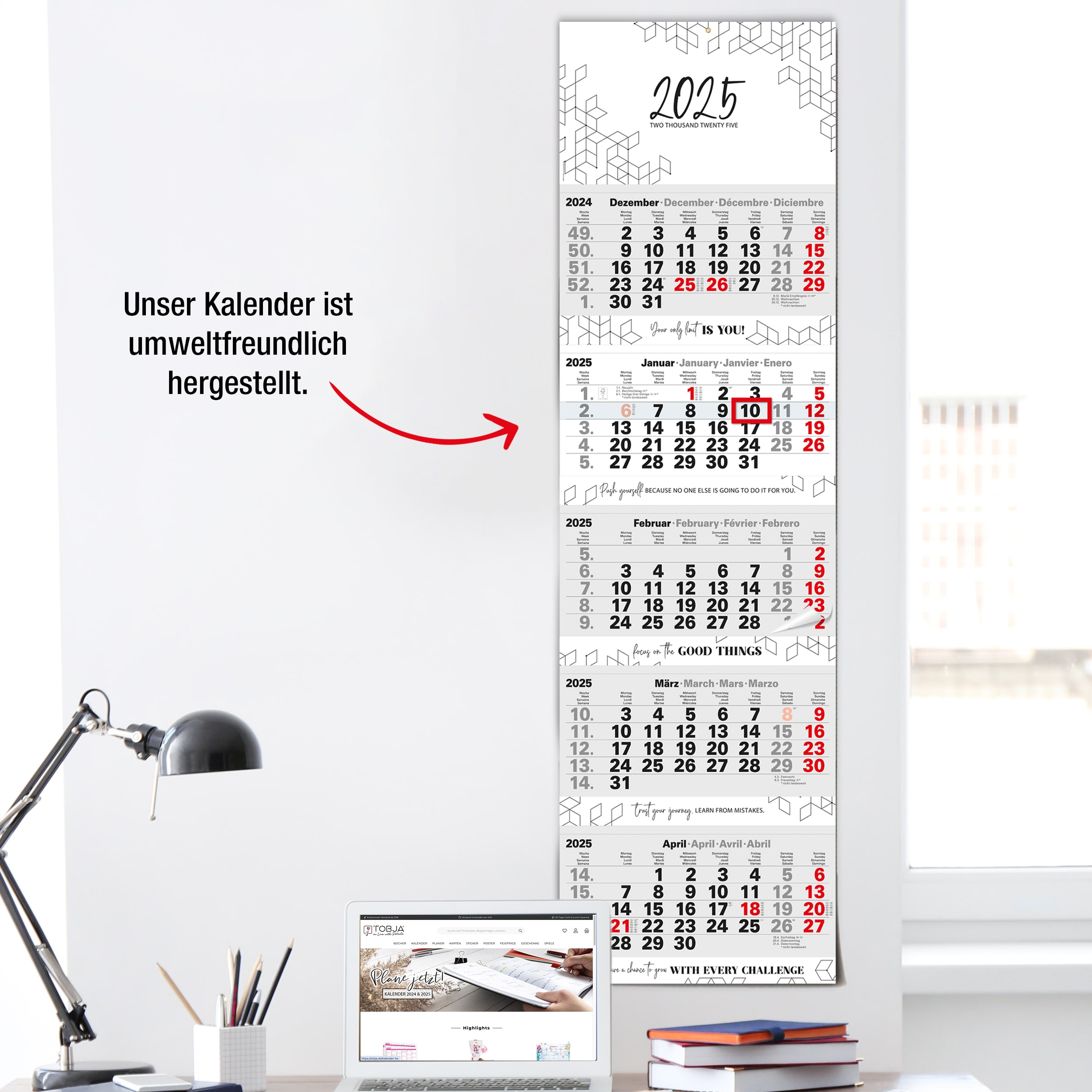 5 Monatskalender 2025 "Motivation Moments"