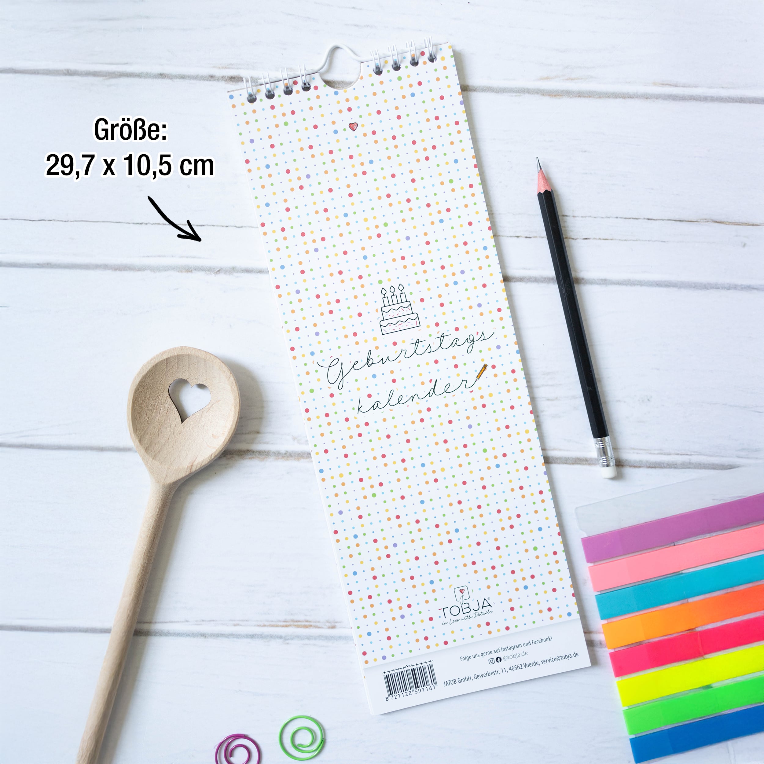Geburtstagskalender Wire-O Bunt Geburtstagskalender Wire-O Bunt