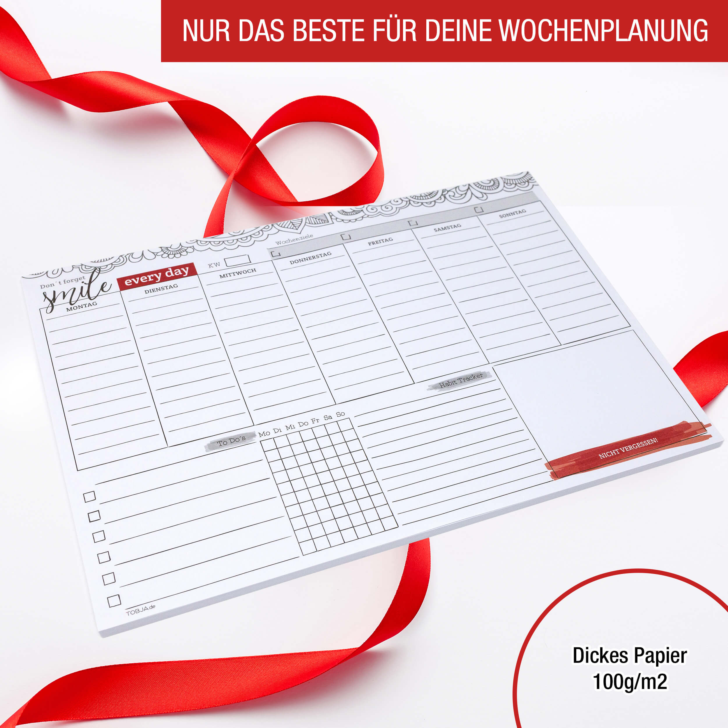 Wochenplaner A4 50 Blatt "every day"