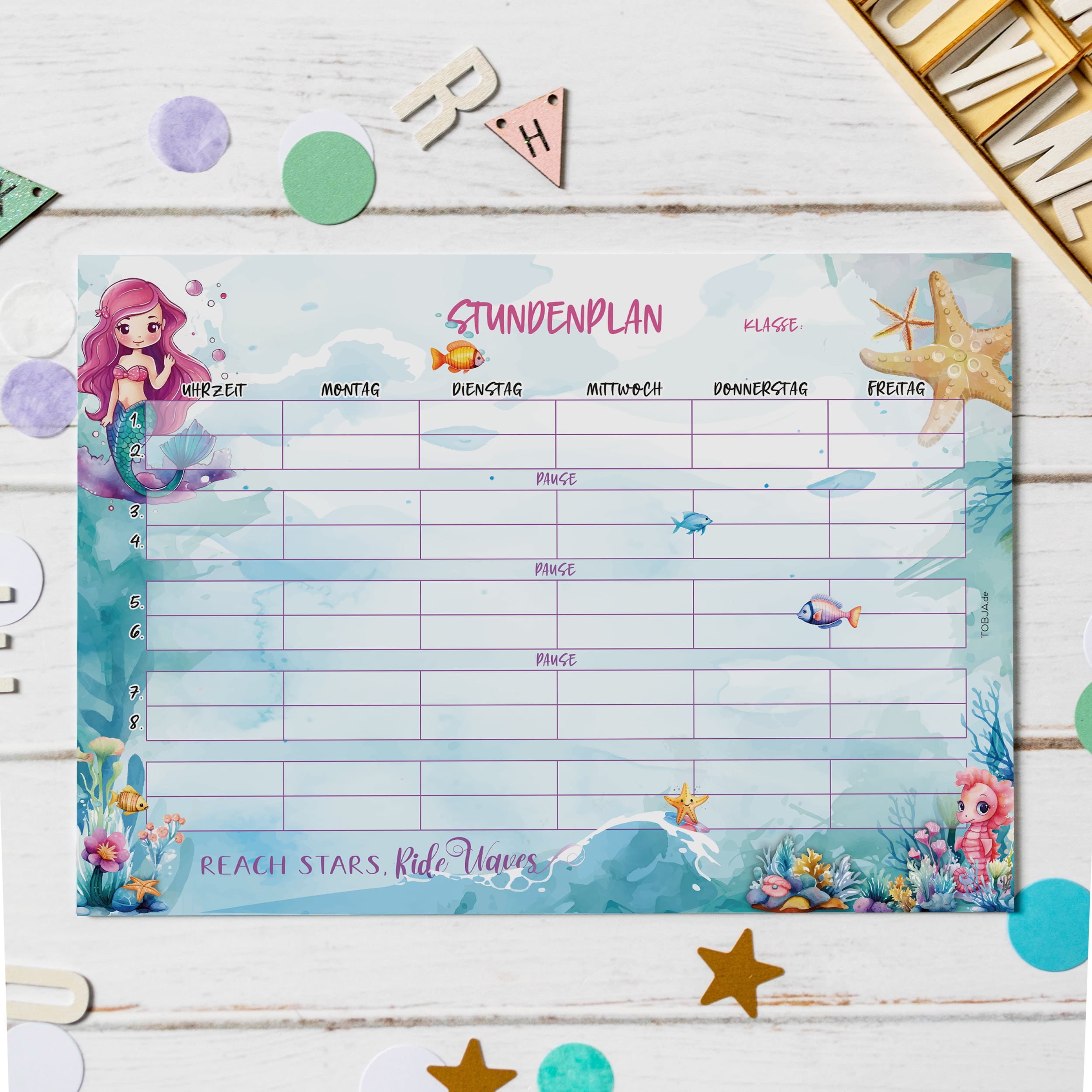 Stundenplan Block "Meerjungfrau" Stundenplan Block "Meerjungfrau"