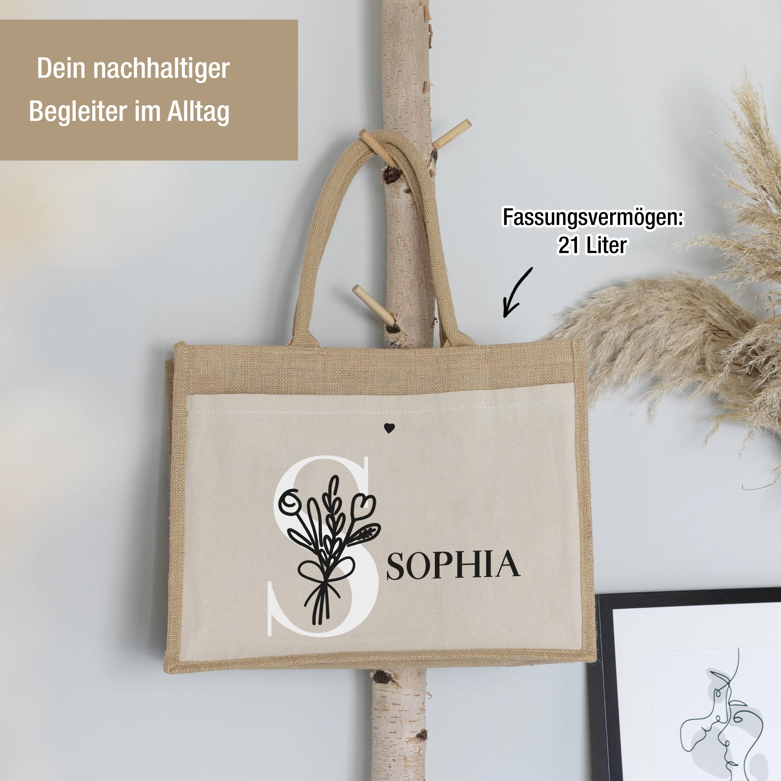 Individuelle Taschen mit Charme XL 42 x 33 x 19