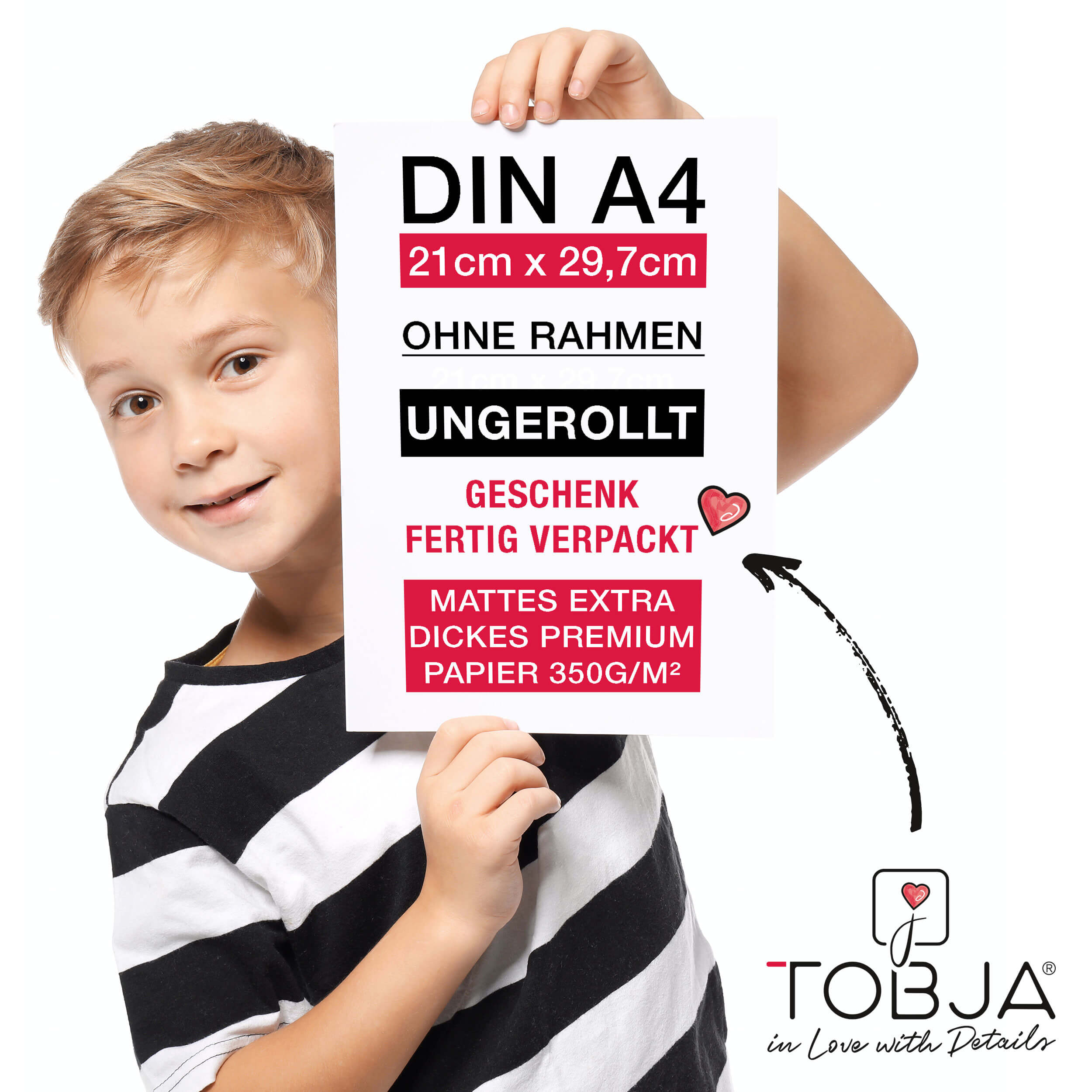 Tiere & Natur Poster Set Schwarz Weiß