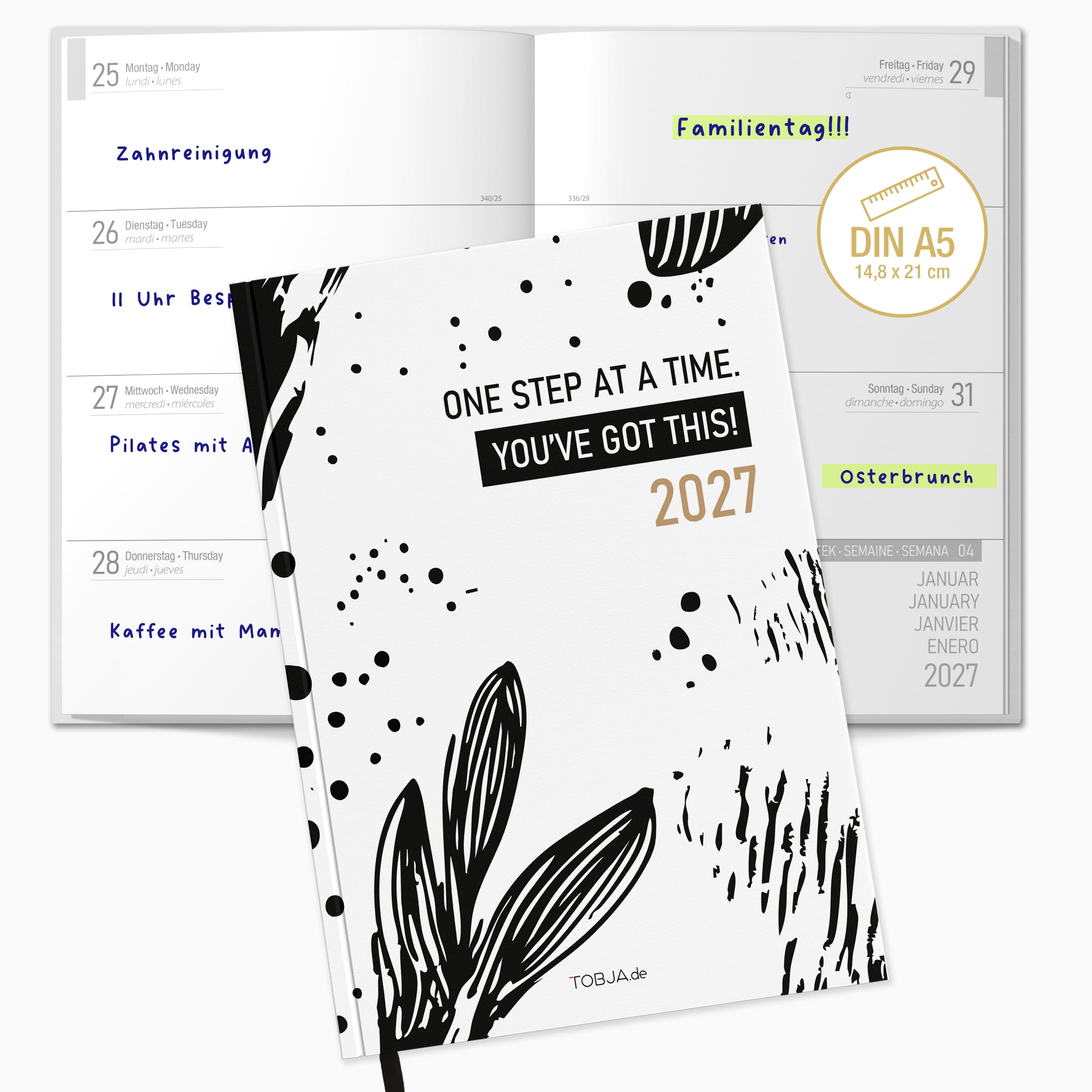 PlanWise Ink Buchkalender 2027 A5