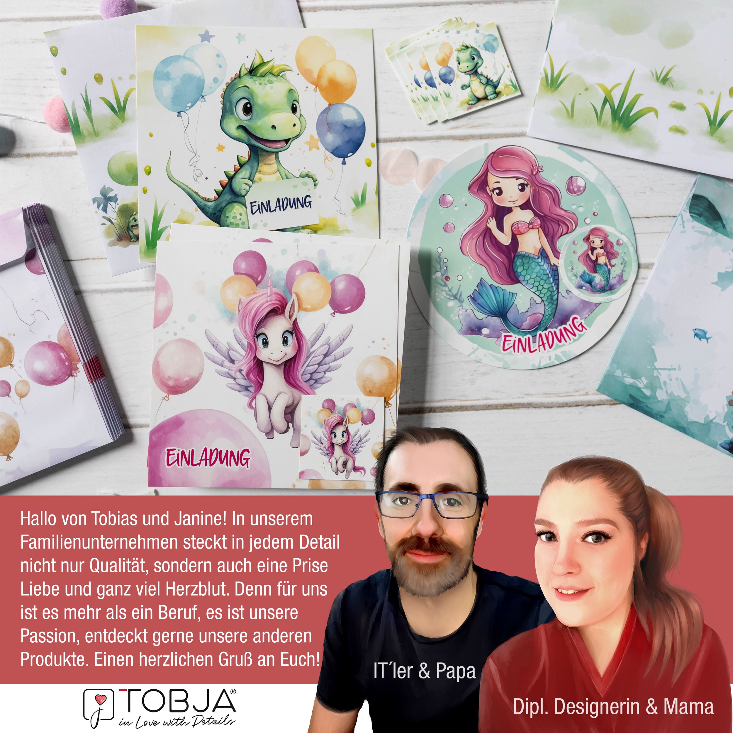 Einladungskarten Eule Graffiti inkl. Sticker 10er Set Einladungskarten Eule Graffiti inkl. Sticker 10er Set