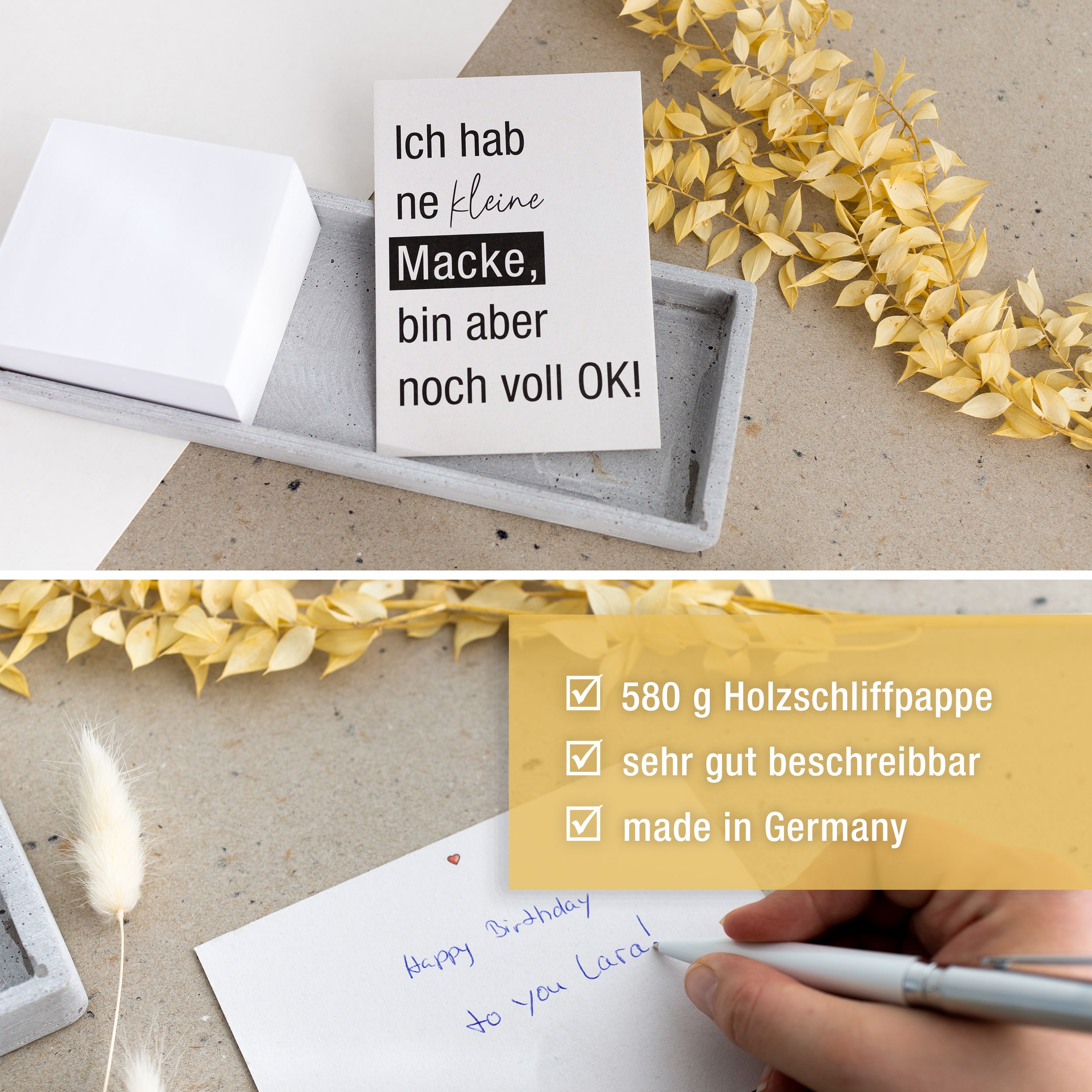Postkarte "Ich hab ne kleine Macke" Postkarte "Ich hab ne kleine Macke"