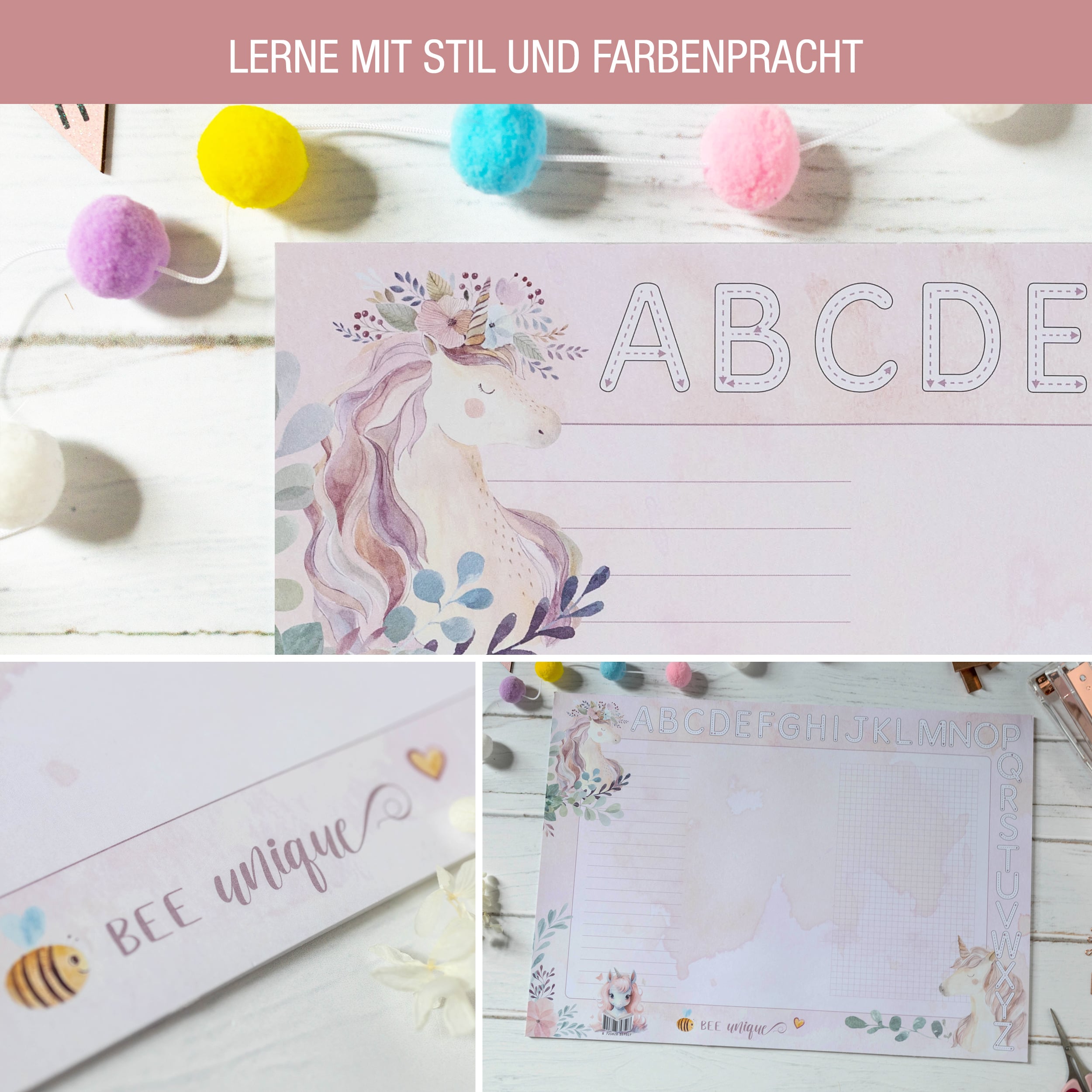 A3 Einhorn Schreibtischunterlage A3 Einhorn Schreibtischunterlage