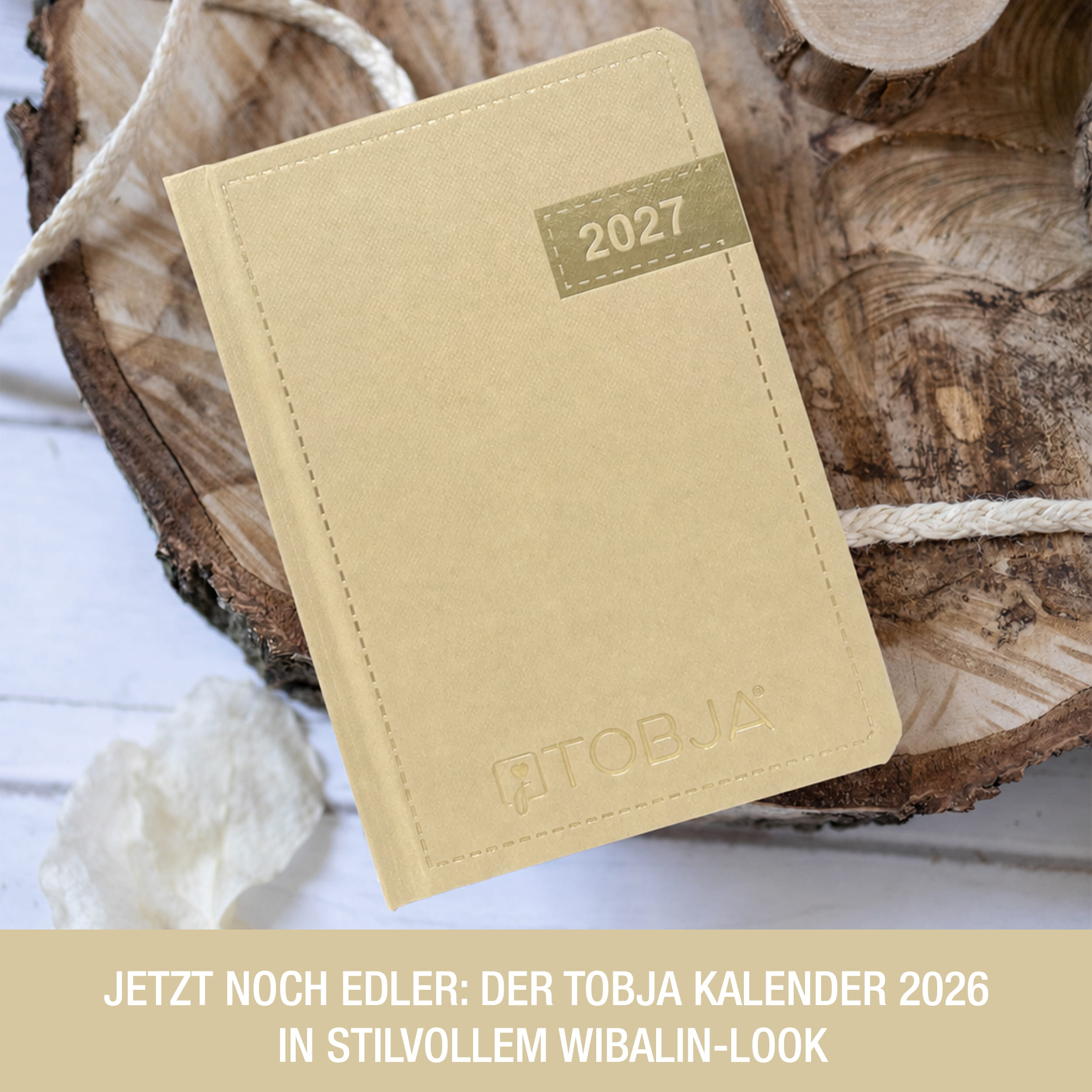 Taschenkalender 2027 A6 Denim Beige