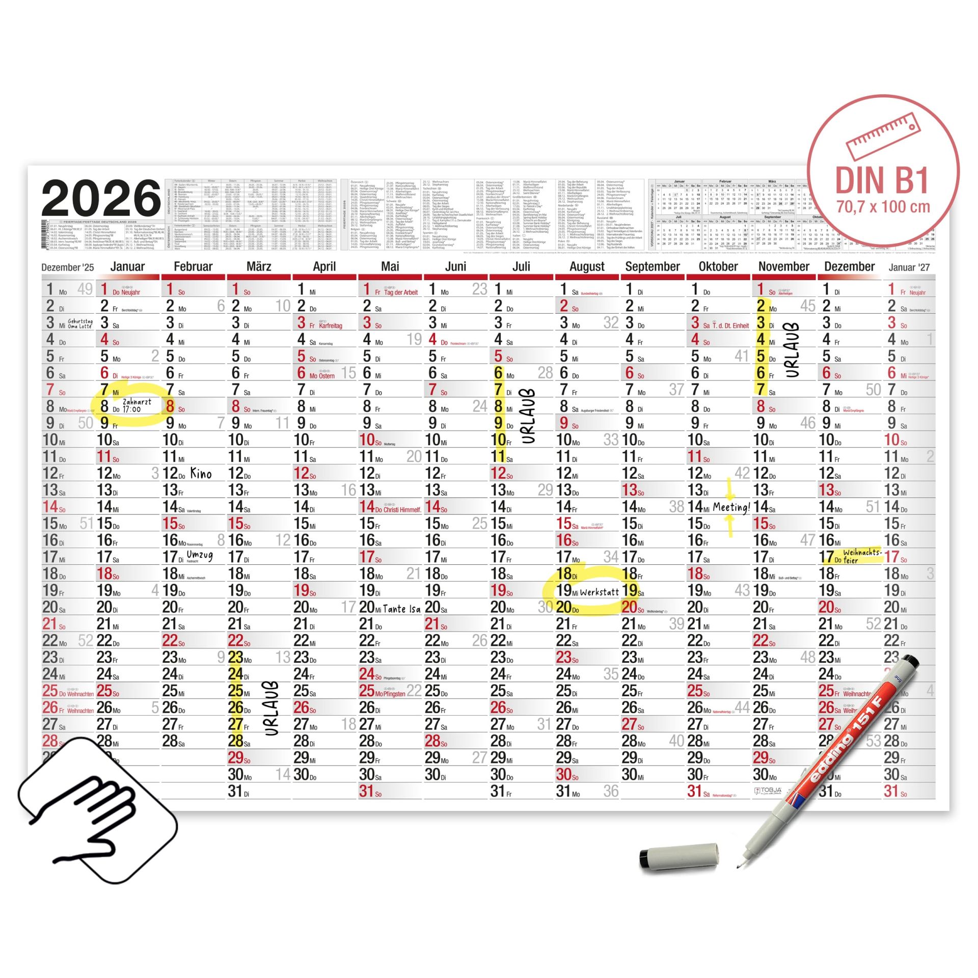  Urlaubsplaner 2026: Effiziente Mitarbeiter- und Projektorganisation 